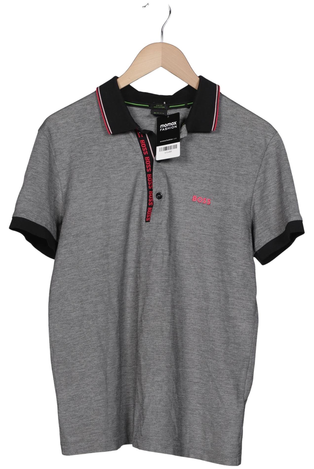 

Boss Green Herren Poloshirt, grau, Gr. 52