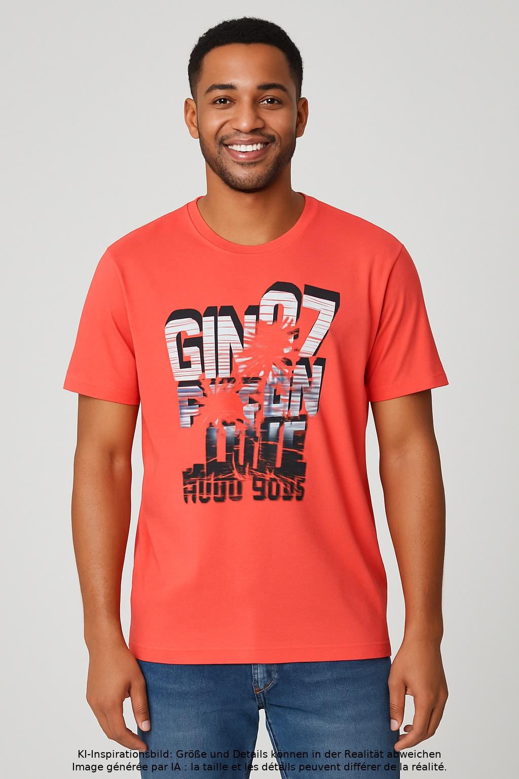 

Boss Green Herren T-Shirt, rot, Gr. 52