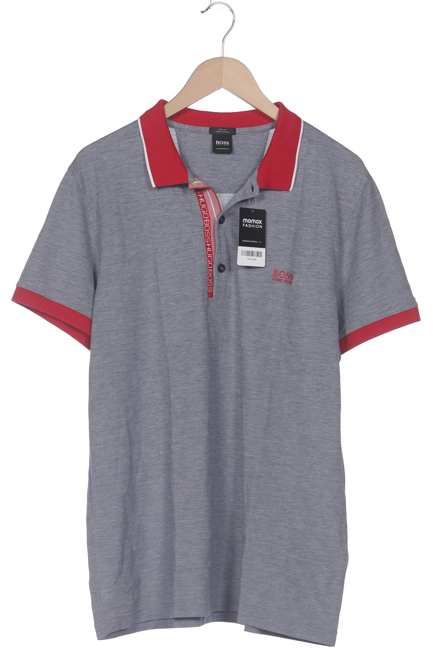 

Boss Green Herren Poloshirt, grau, Gr. 56