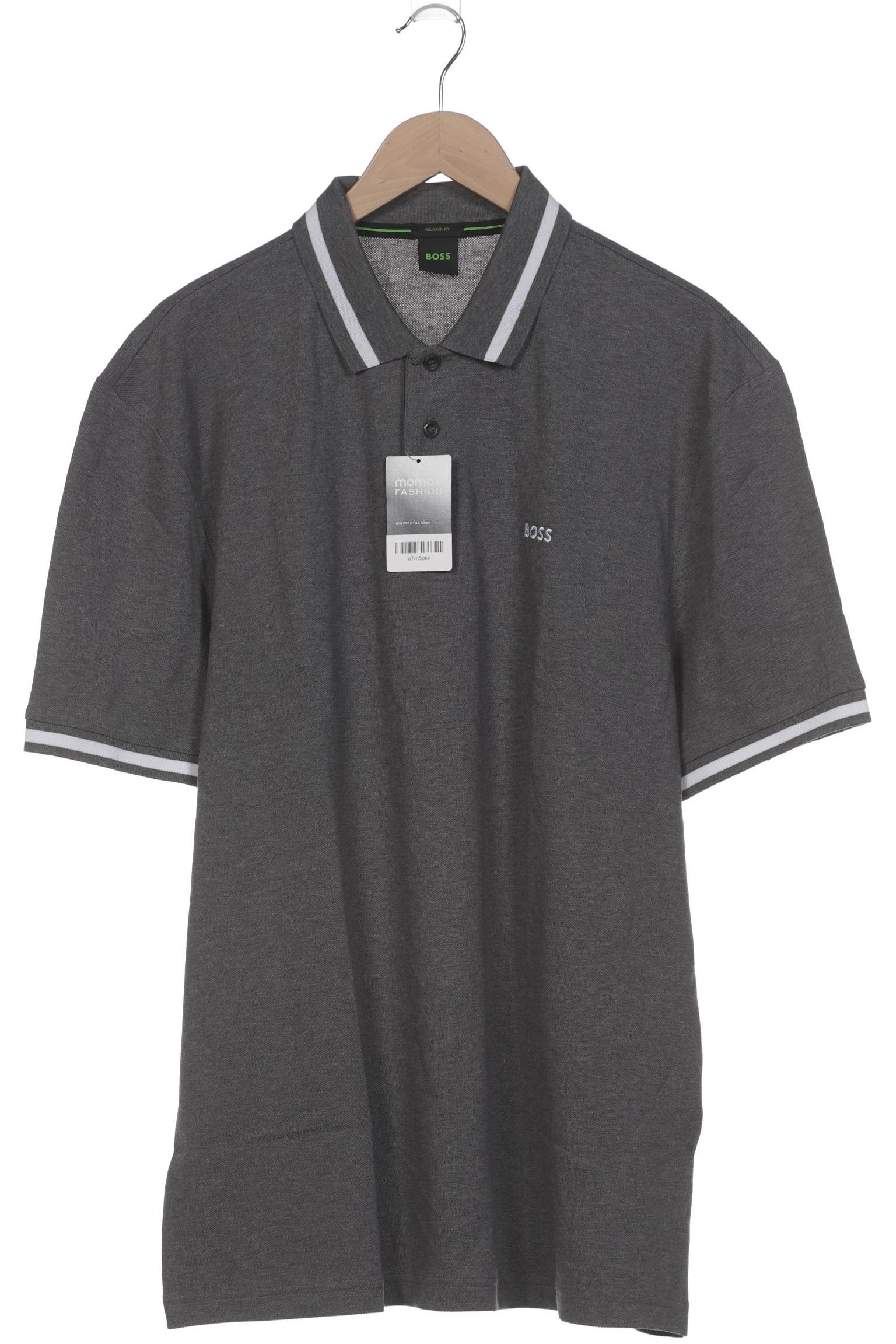 

Boss Green Herren Poloshirt, grau, Gr. 56