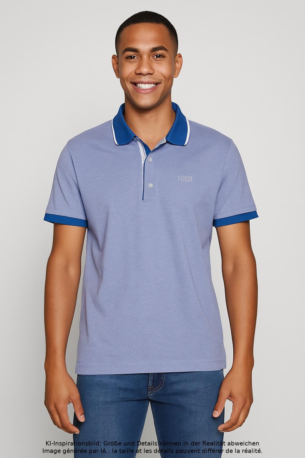 

Boss Green Herren Poloshirt, hellblau, Gr. 52