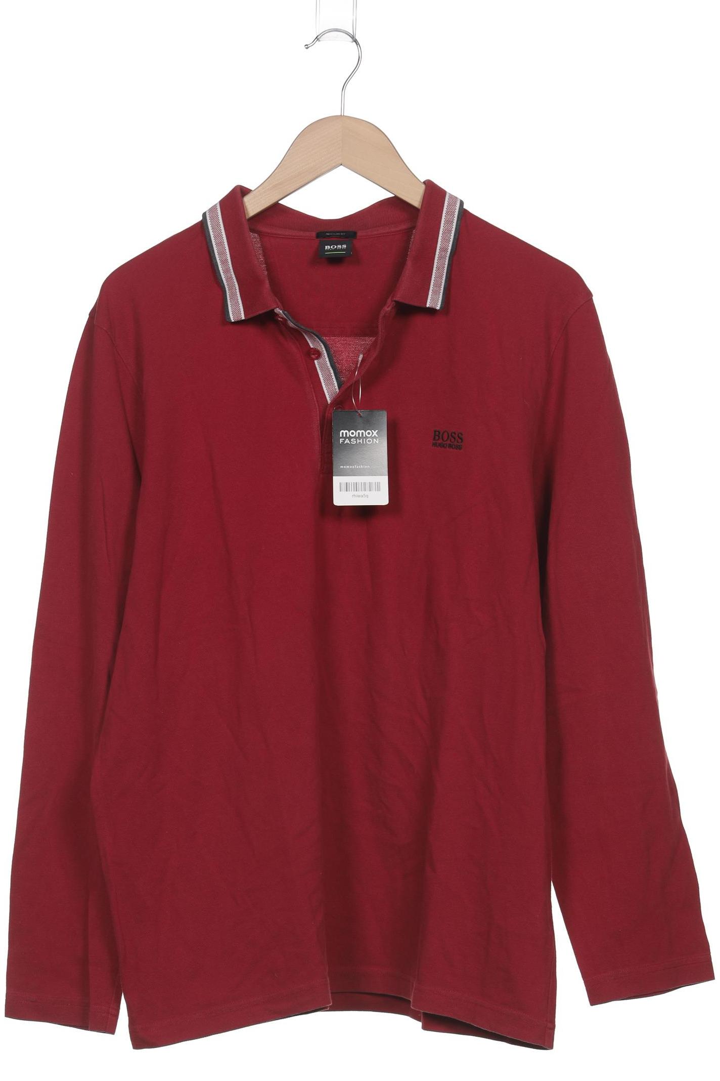 

Boss Green Herren Poloshirt, bordeaux, Gr. 56