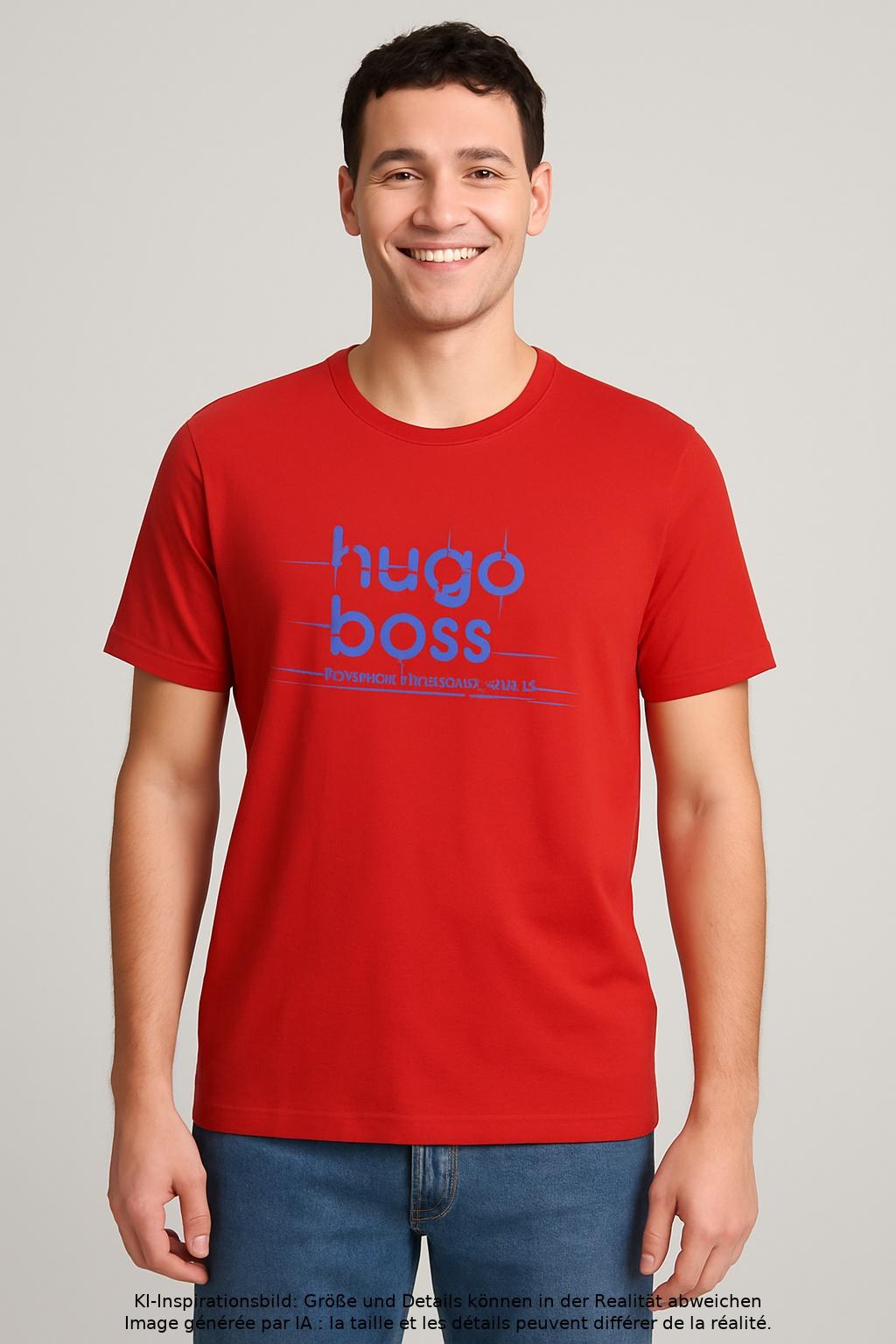 

Boss Green Herren T-Shirt, rot, Gr. 54