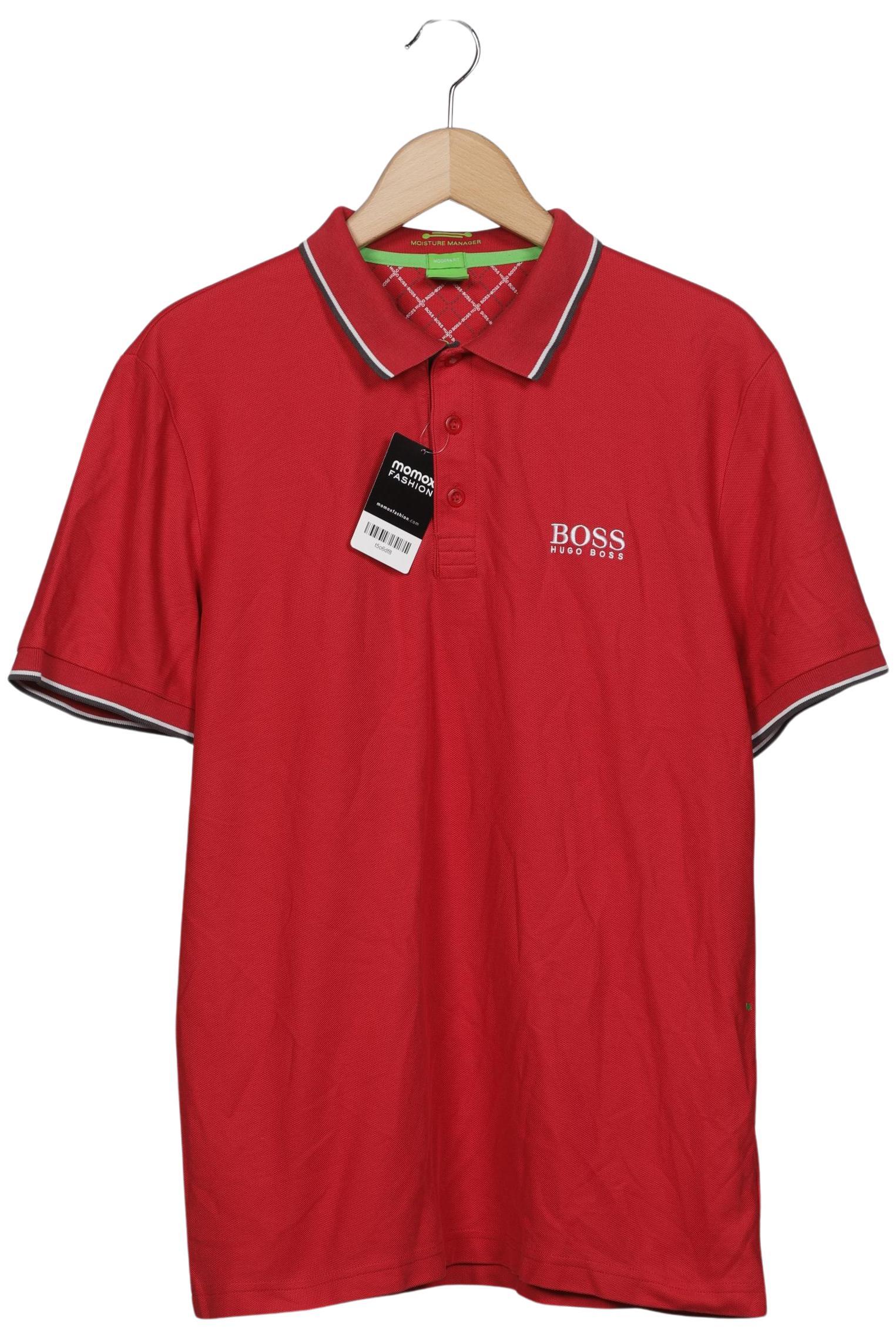 

Boss Green Herren Poloshirt, rot, Gr. 54