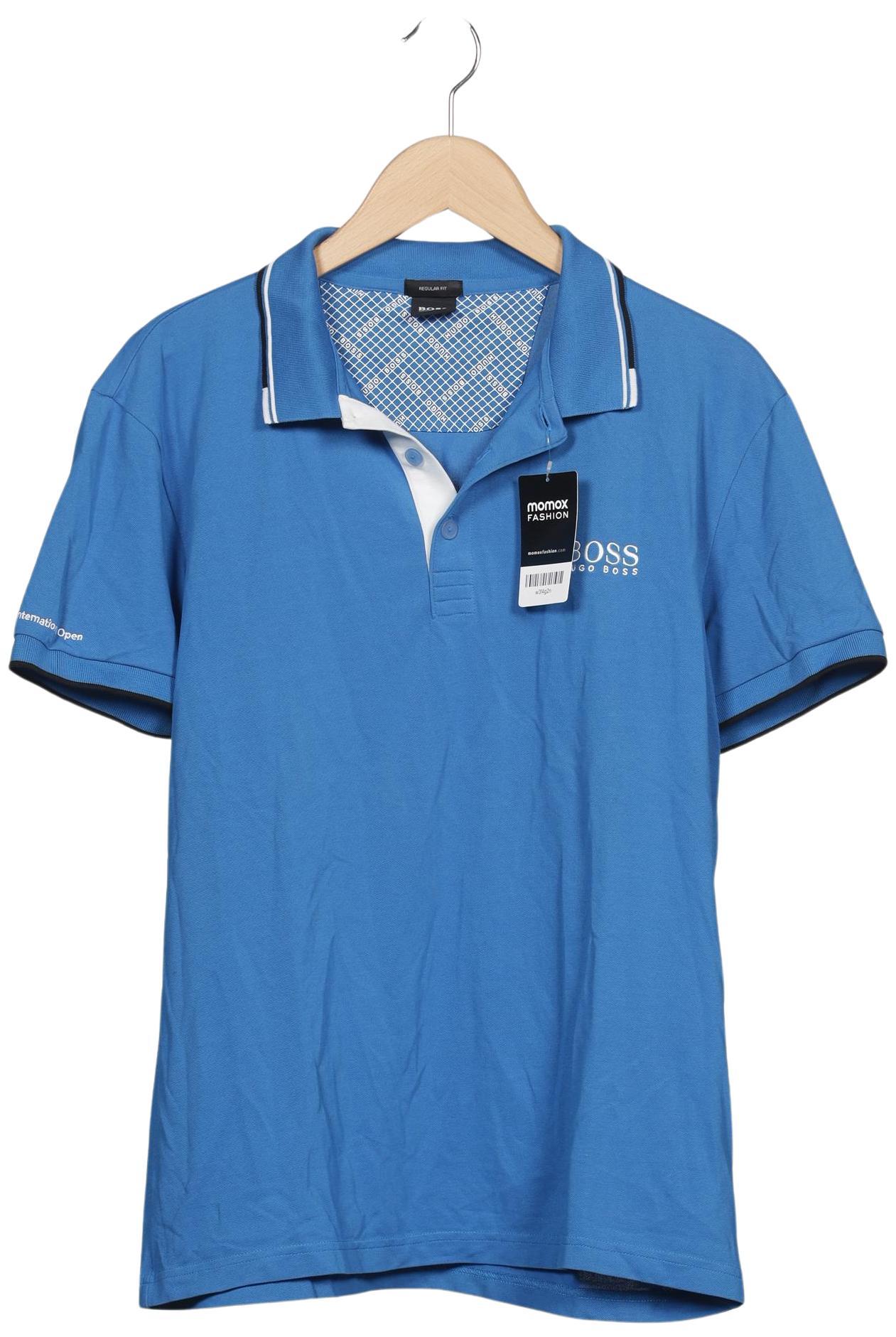 

Boss Green Herren Poloshirt, blau, Gr. 52