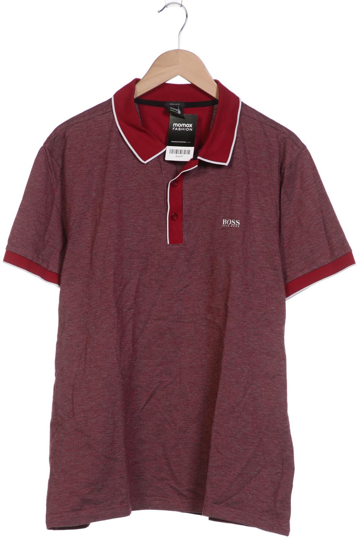 

Boss Green Herren Poloshirt, bordeaux, Gr. 58