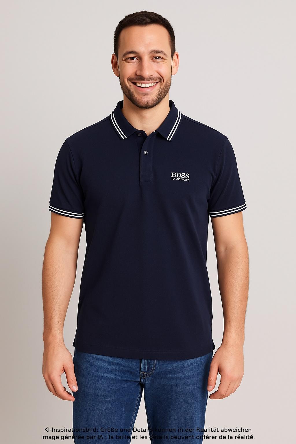 

Boss Green Herren Poloshirt, marineblau, Gr. 52
