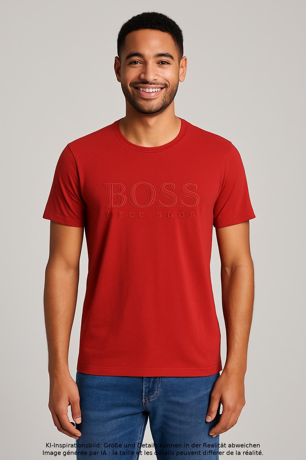 

Boss Green Herren T-Shirt, rot, Gr. 46