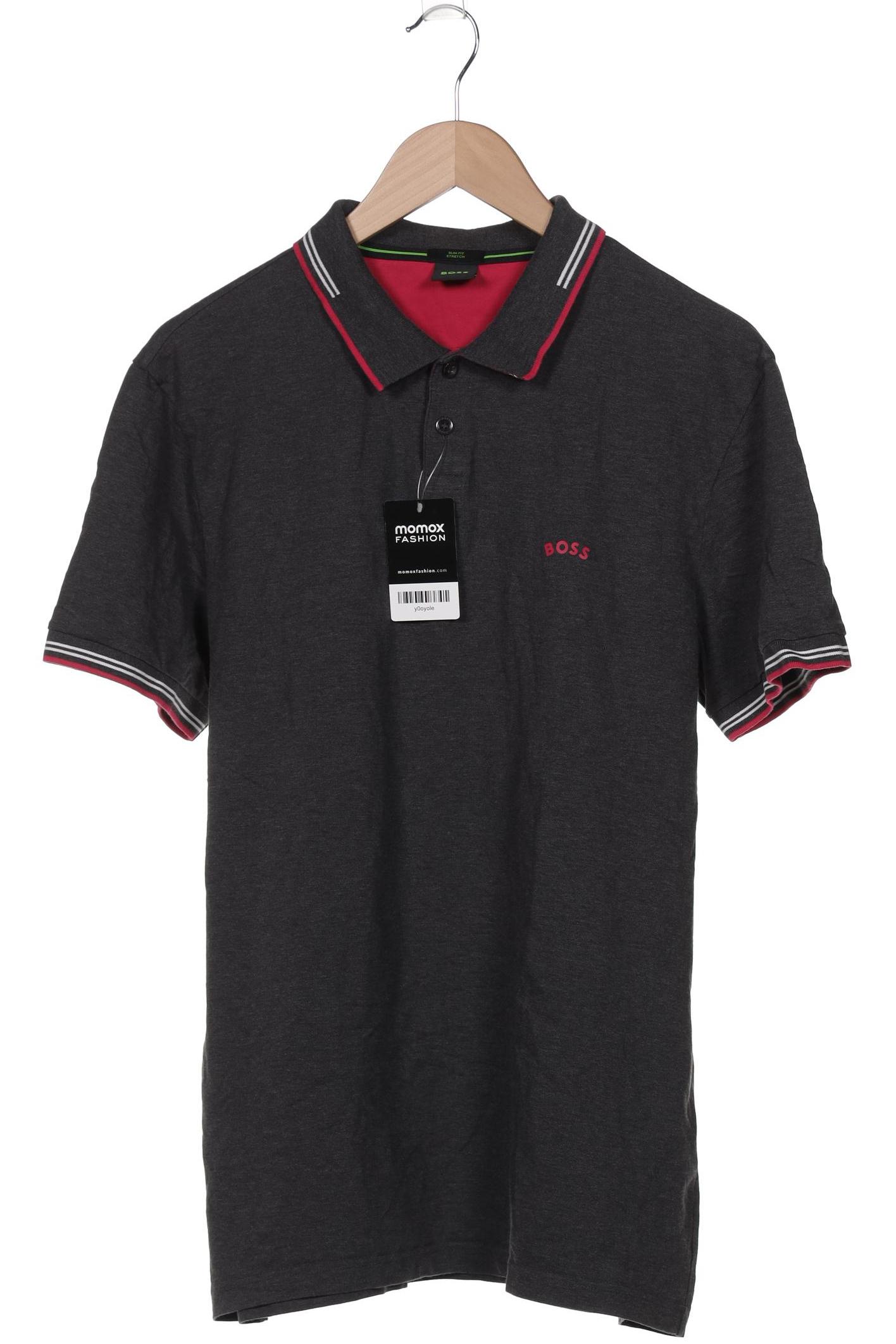 

Boss Green Herren Poloshirt, grau, Gr. 56