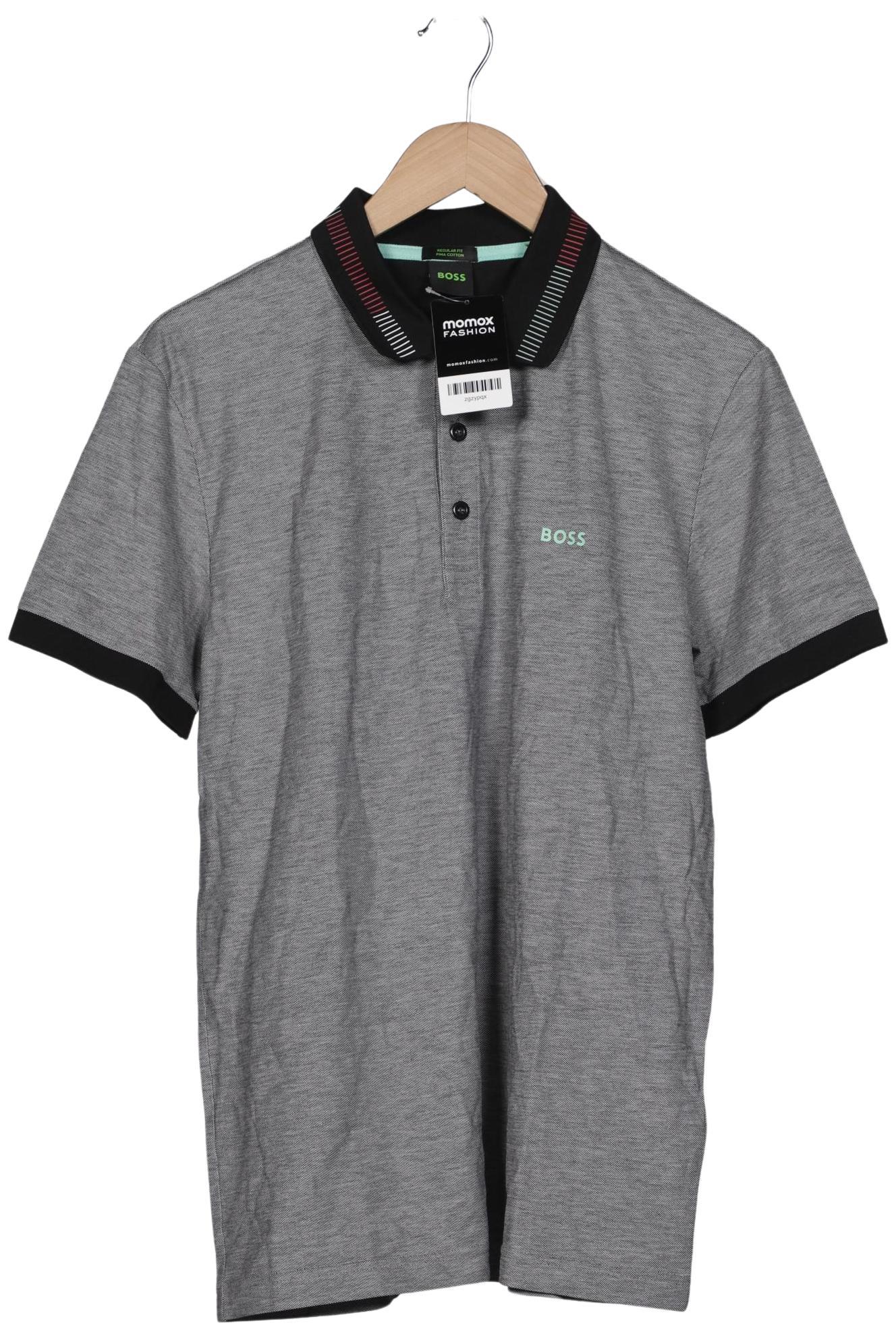 

Boss Green Herren Poloshirt, grau, Gr. 52
