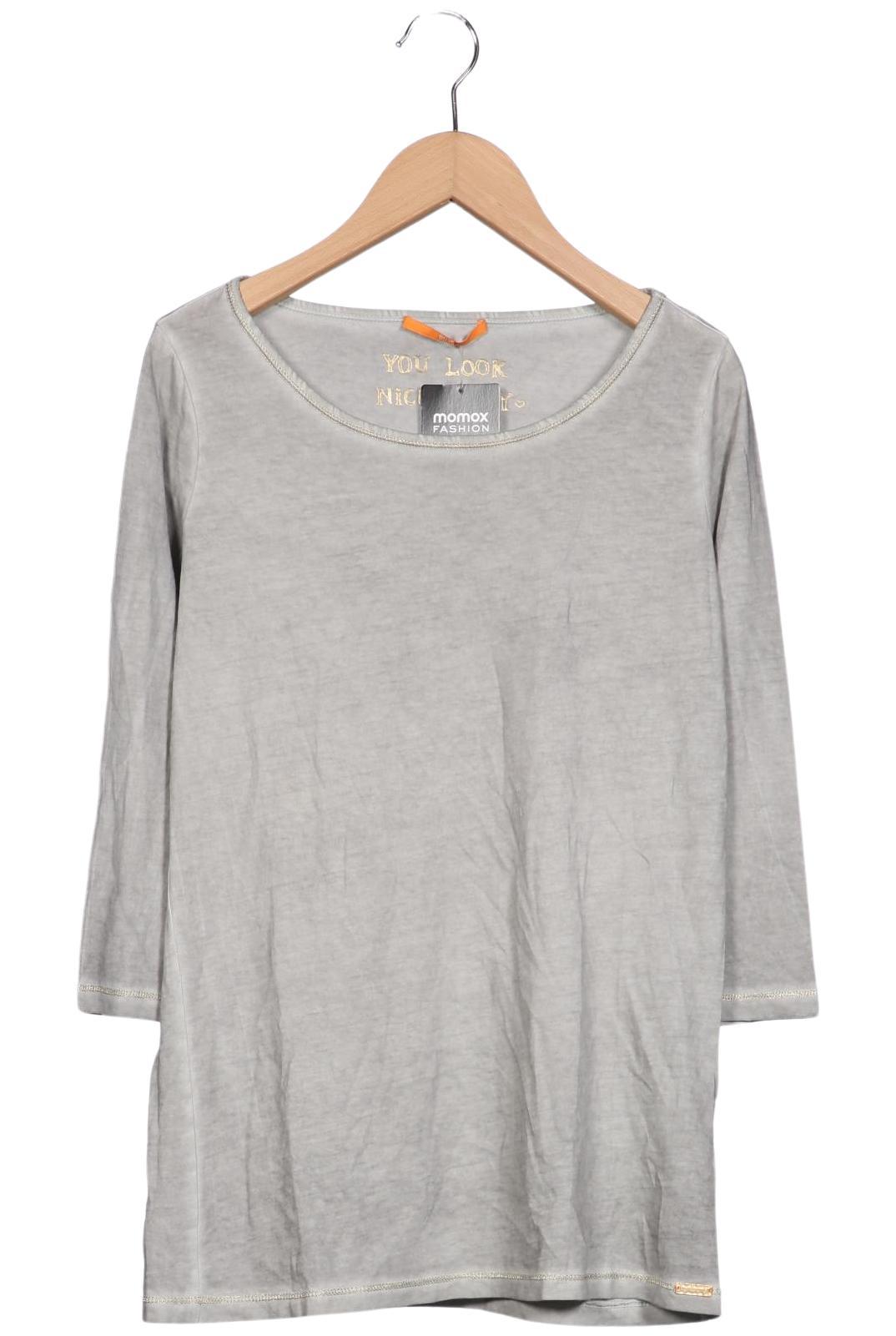 

Boss Orange Damen Langarmshirt, grau, Gr. 36