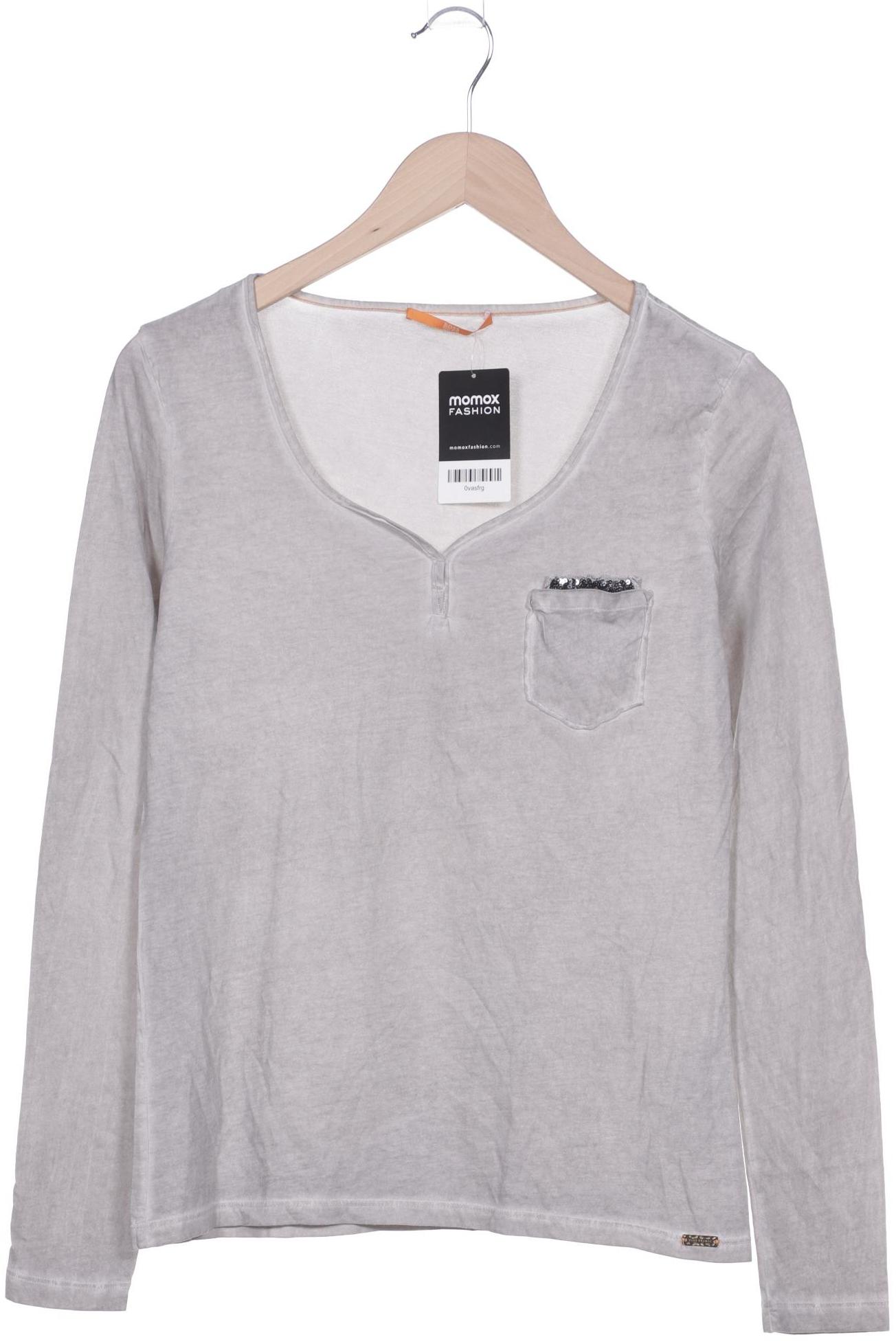 

Boss Orange Damen Langarmshirt, grau, Gr. 36