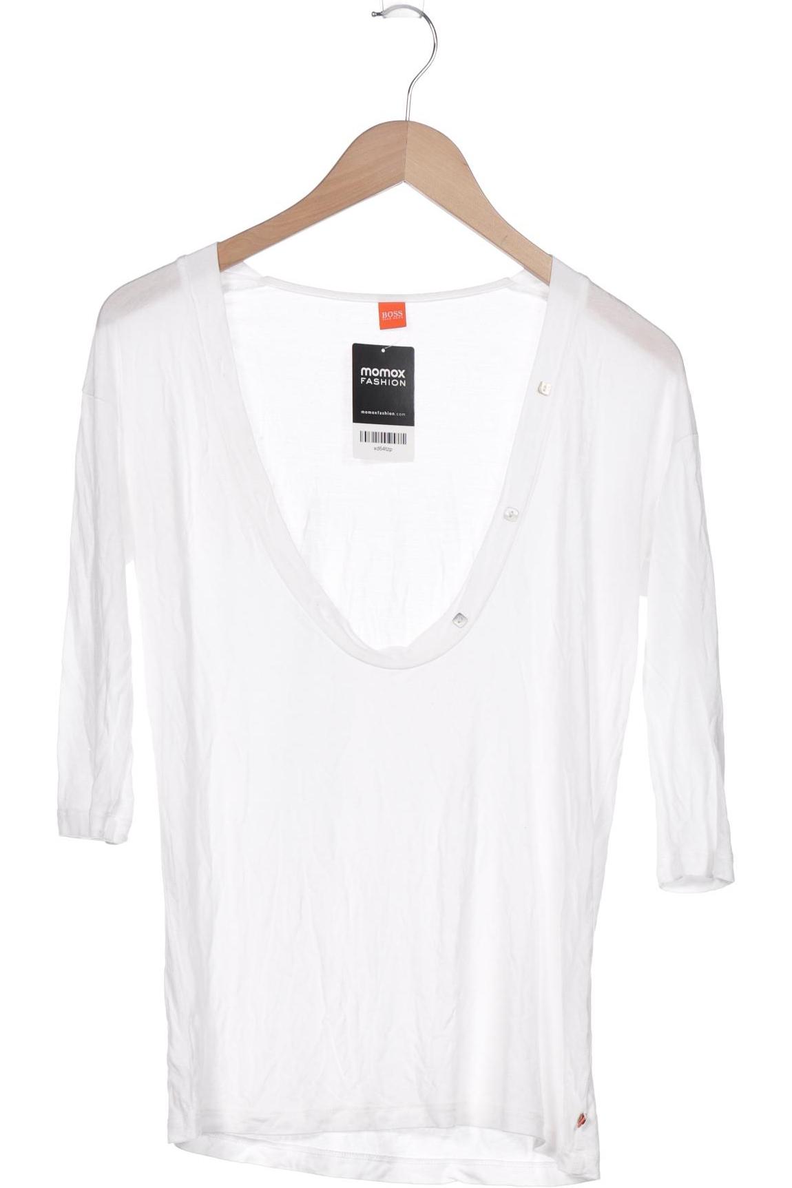 

Boss Orange Damen Langarmshirt, weiß, Gr. 34