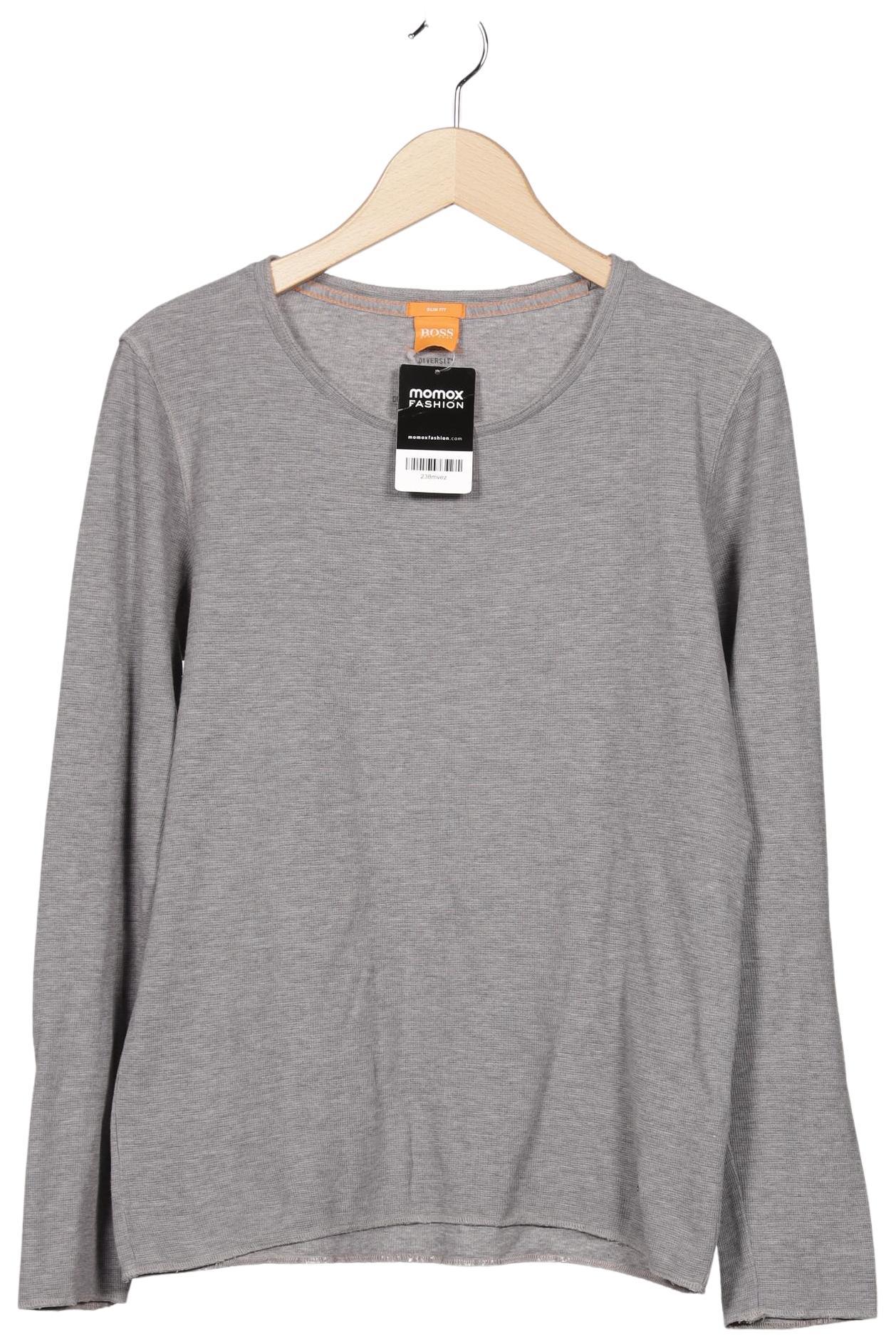 

Boss Orange Damen Langarmshirt, grau, Gr. 38