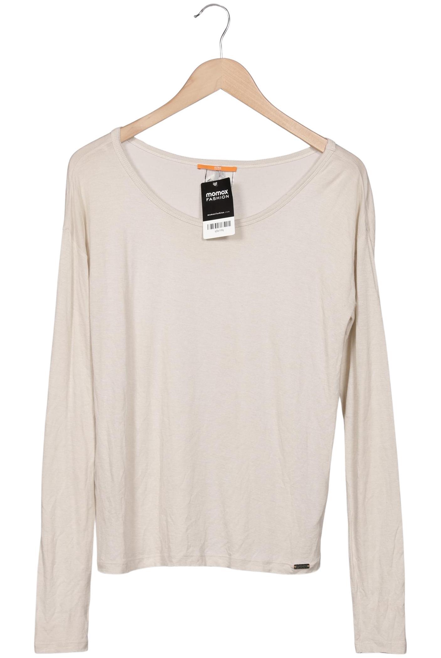 

Boss Orange Damen Langarmshirt, beige, Gr. 36