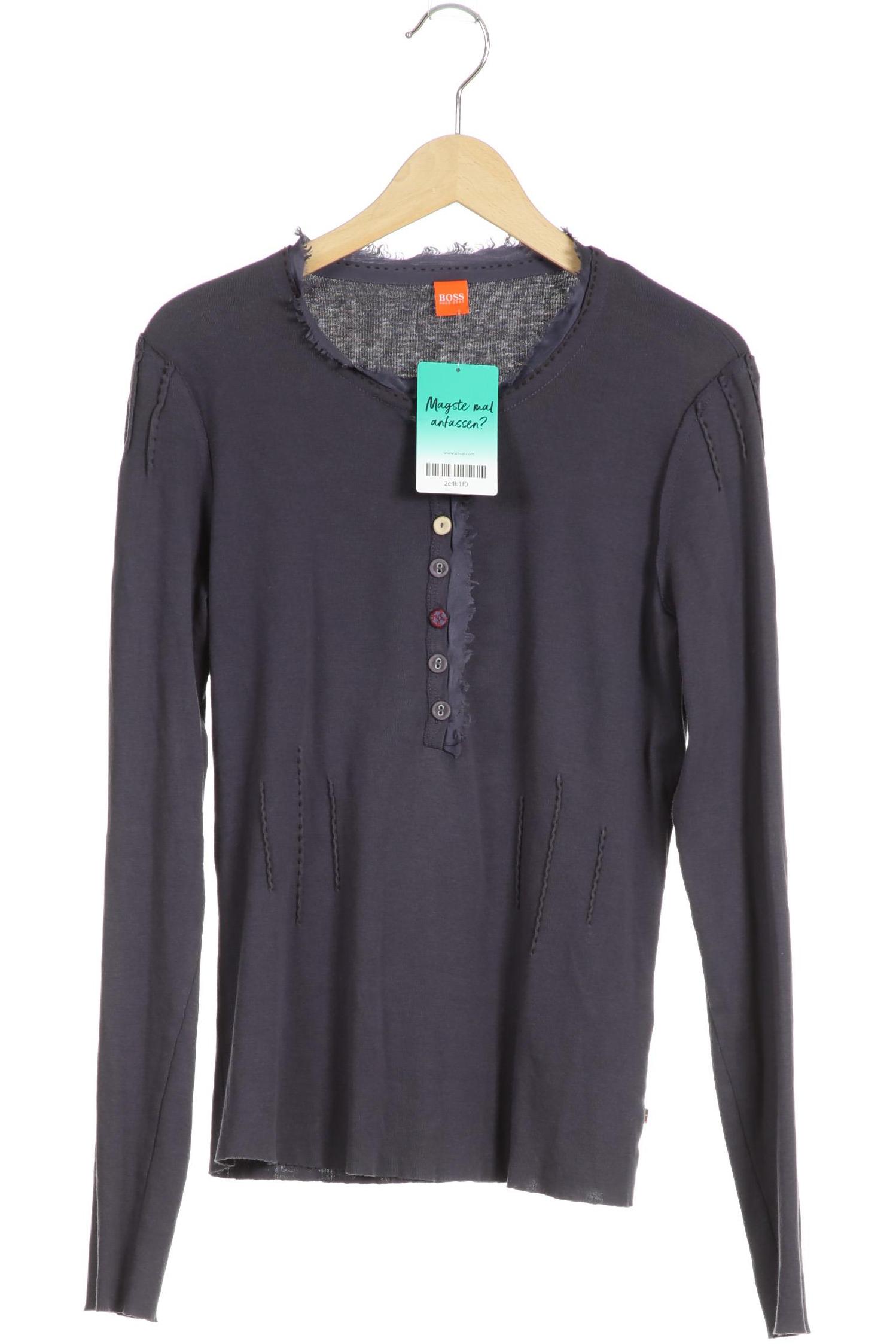 

Boss Orange Damen Langarmshirt, blau, Gr. 42