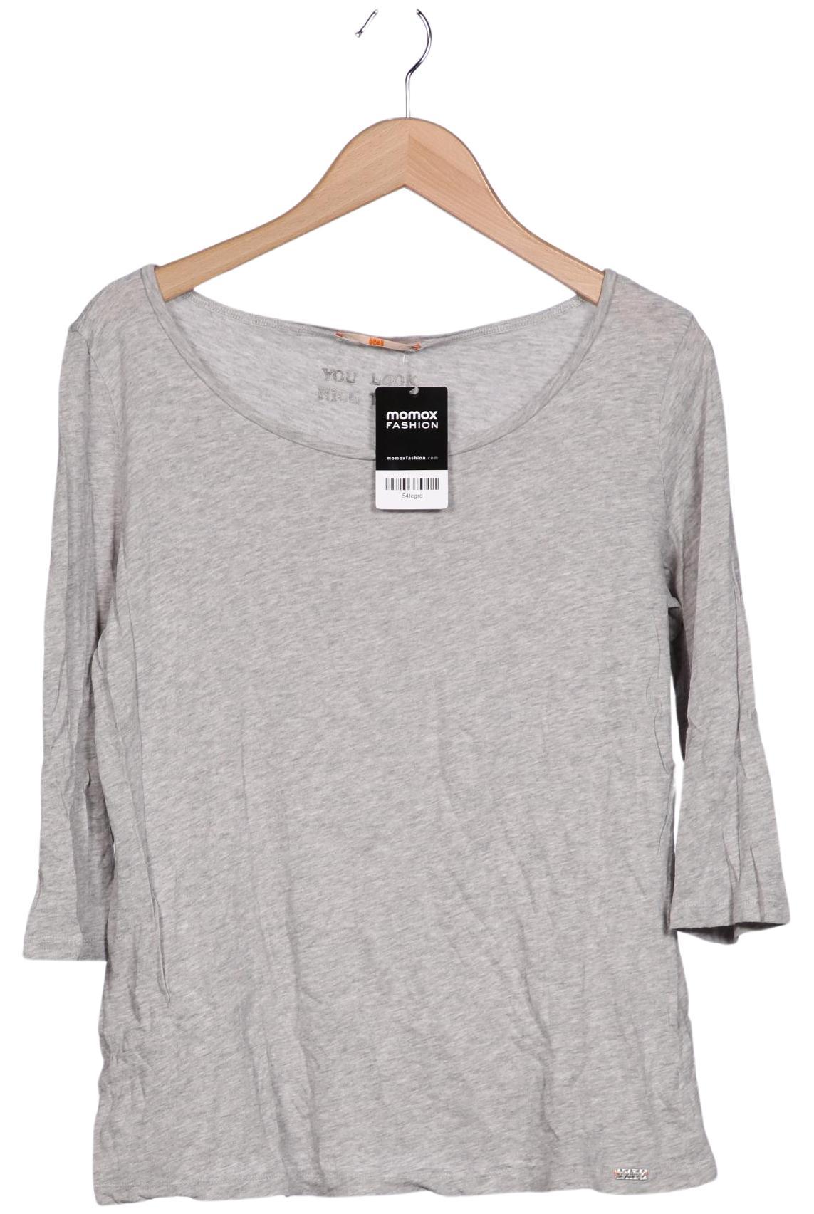 

Boss Orange Damen Langarmshirt, grau, Gr. 38