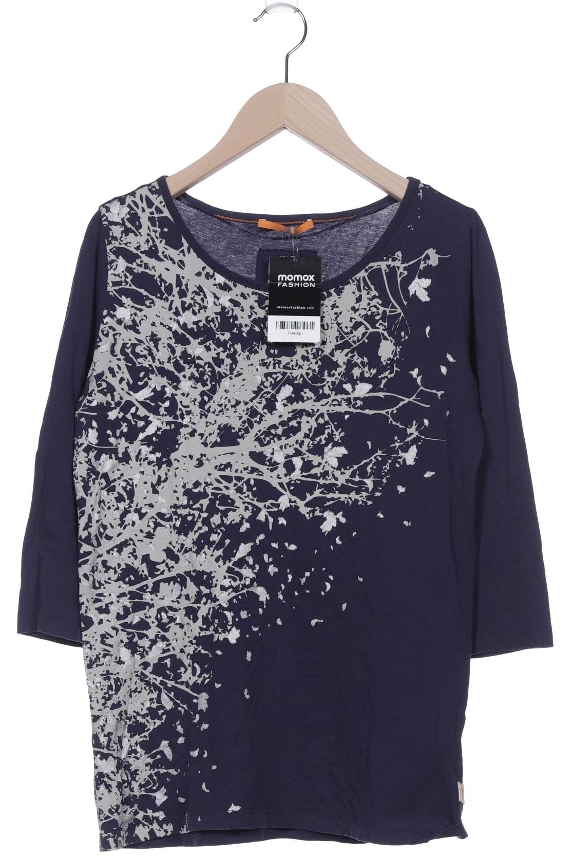 

Boss Orange Damen Langarmshirt, marineblau, Gr. 36