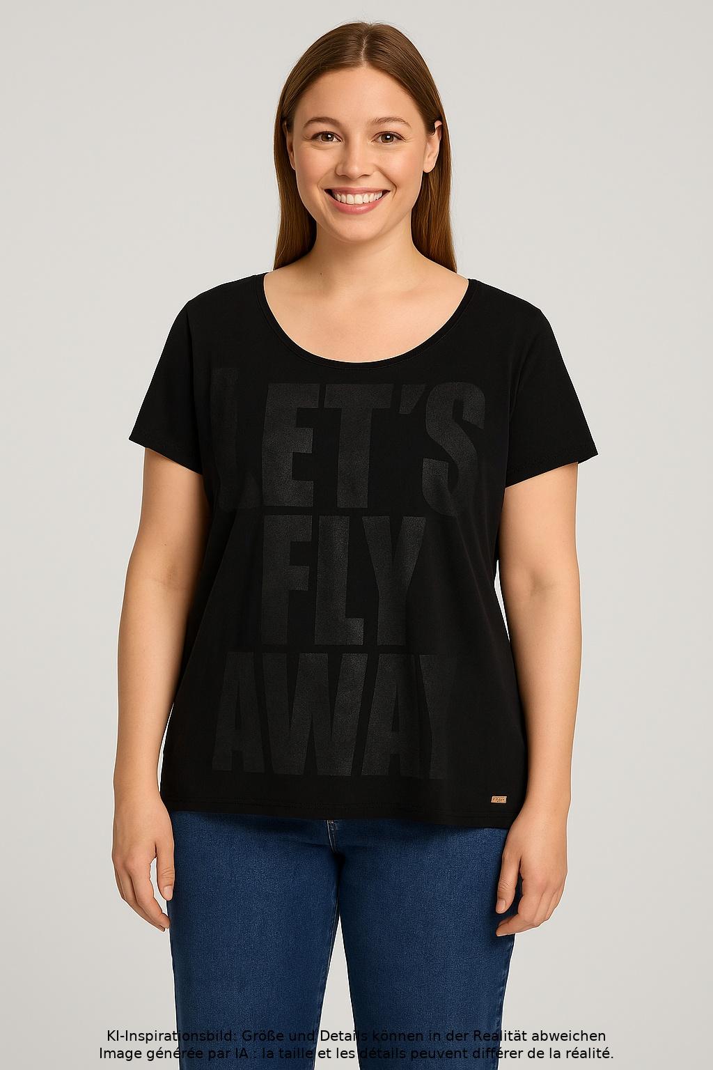 

Boss Orange Damen T-Shirt, schwarz, Gr. 44