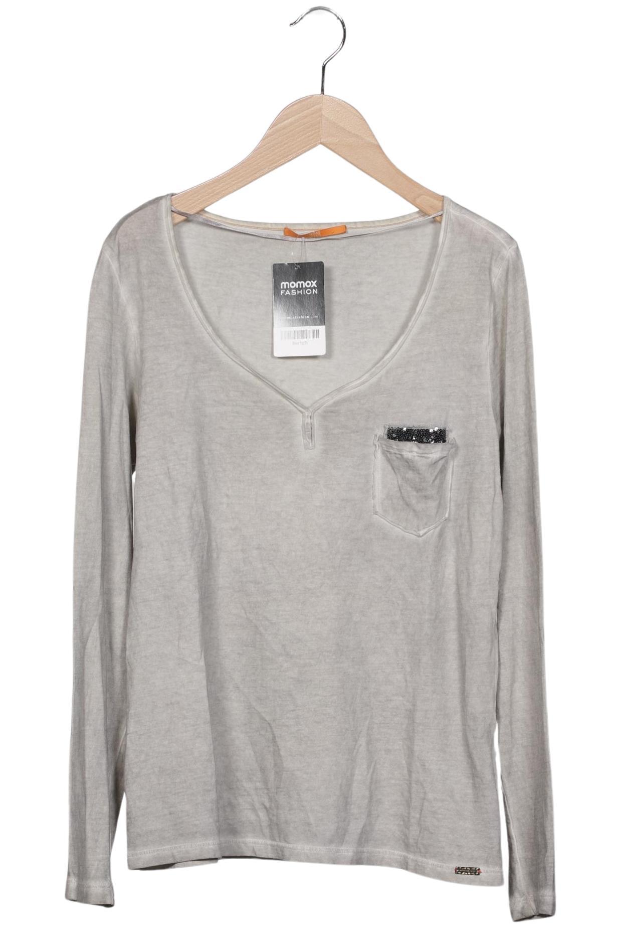 

Boss Orange Damen Langarmshirt, grau, Gr. 36