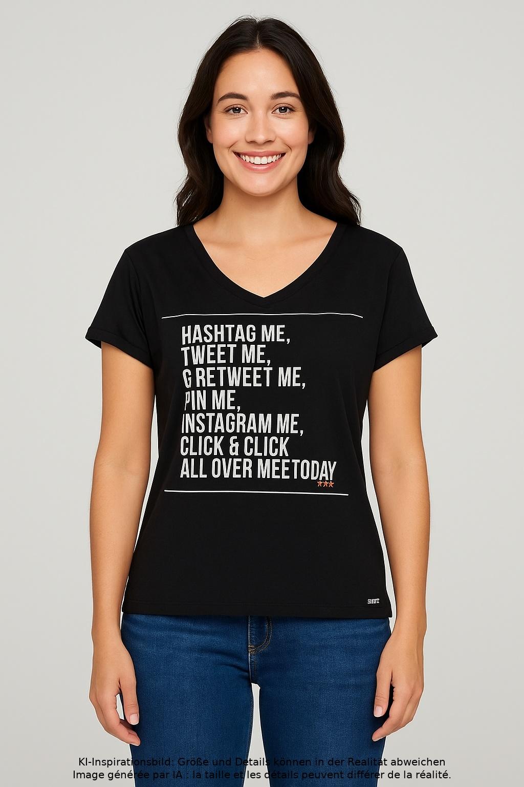 

Boss Orange Damen T-Shirt, schwarz, Gr. 36