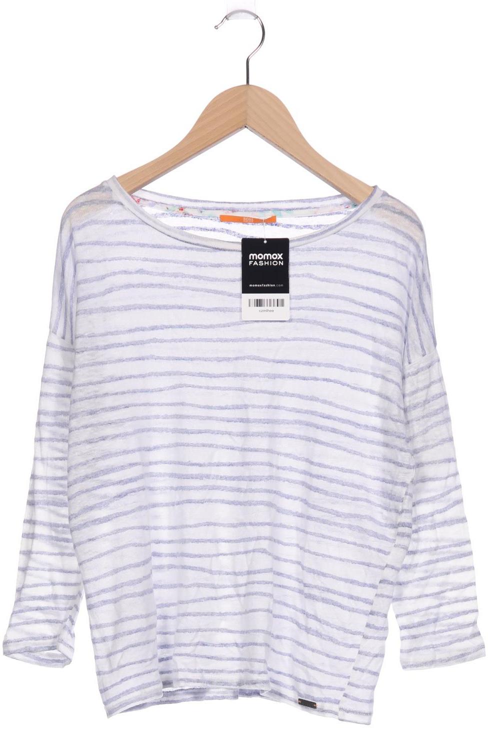

Boss Orange Damen Langarmshirt, blau, Gr. 38