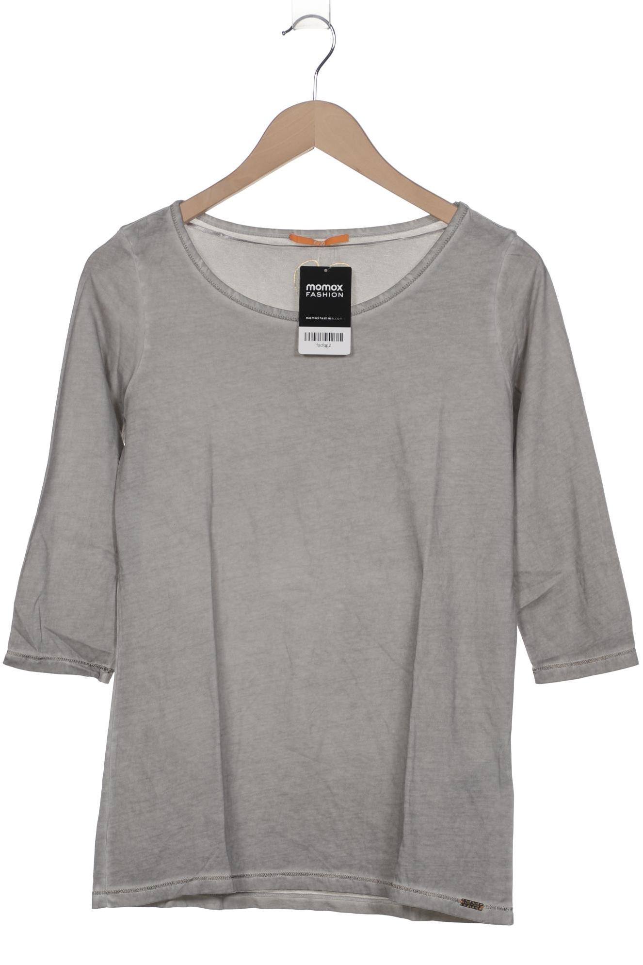 

Boss Orange Damen Langarmshirt, grau, Gr. 38