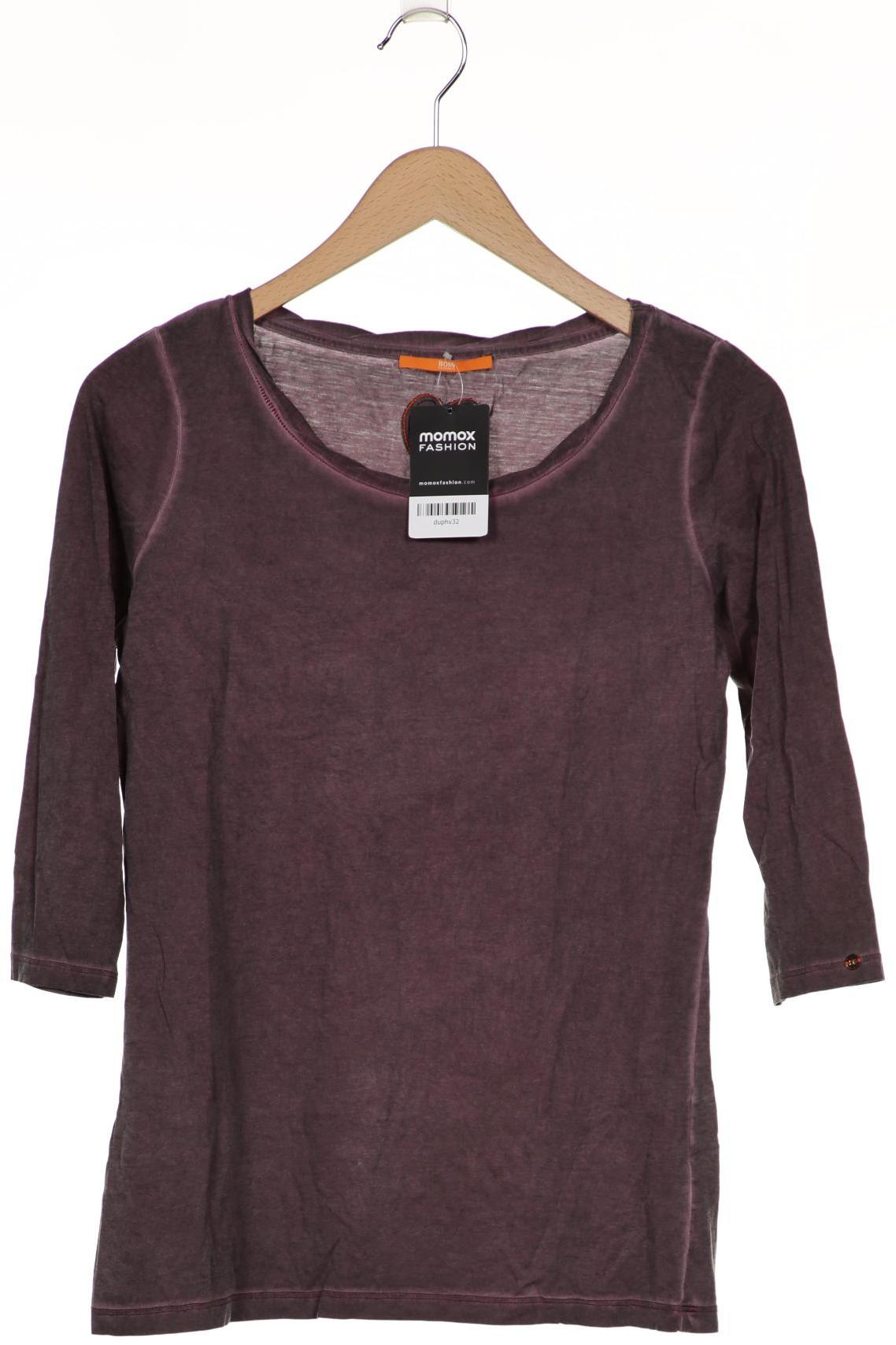 

Boss Orange Damen Langarmshirt, bordeaux, Gr. 36