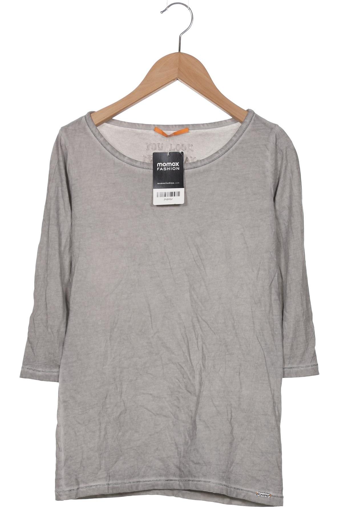 

Boss Orange Damen Langarmshirt, grau, Gr. 34