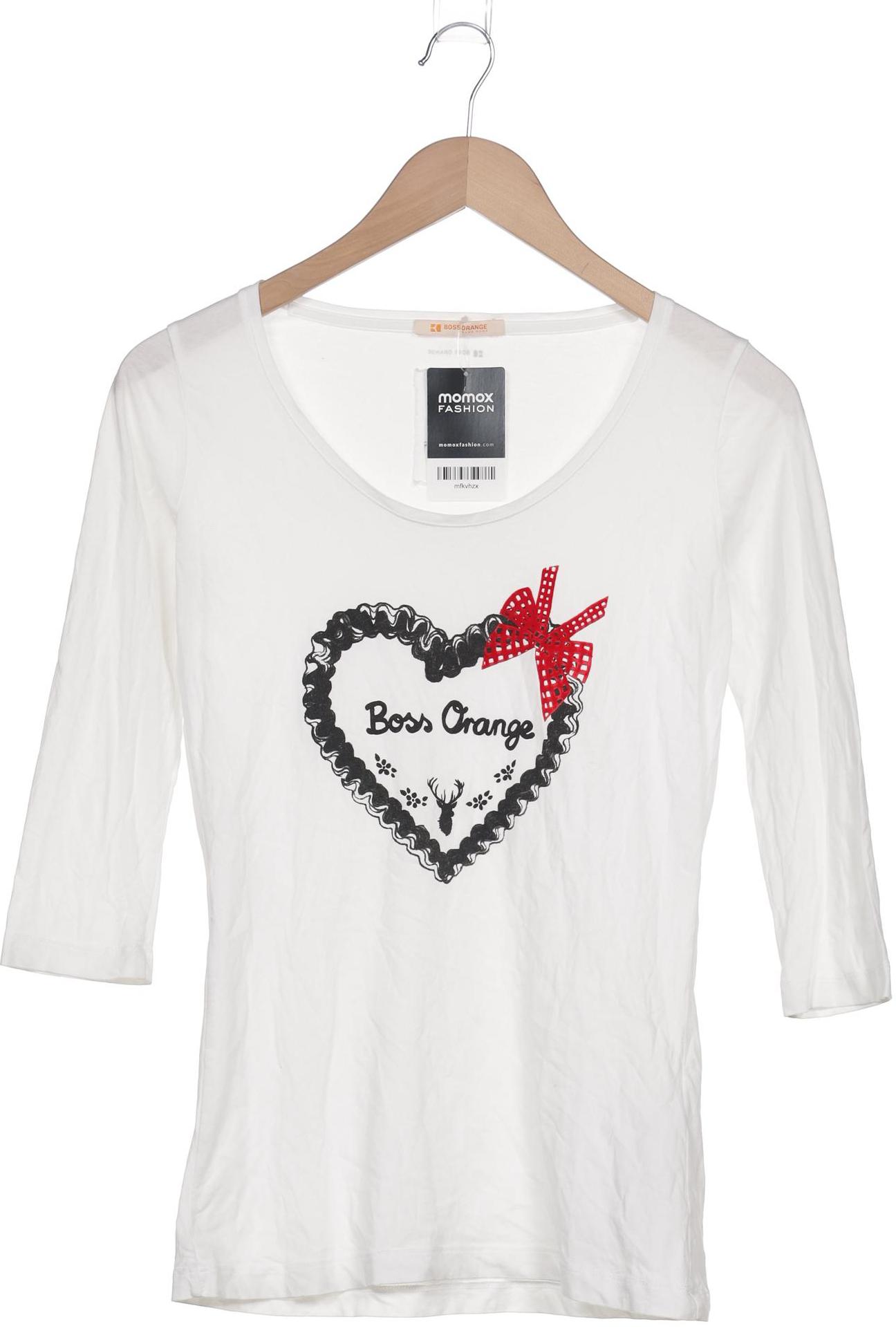 

Boss Orange Damen Langarmshirt, weiß, Gr. 36