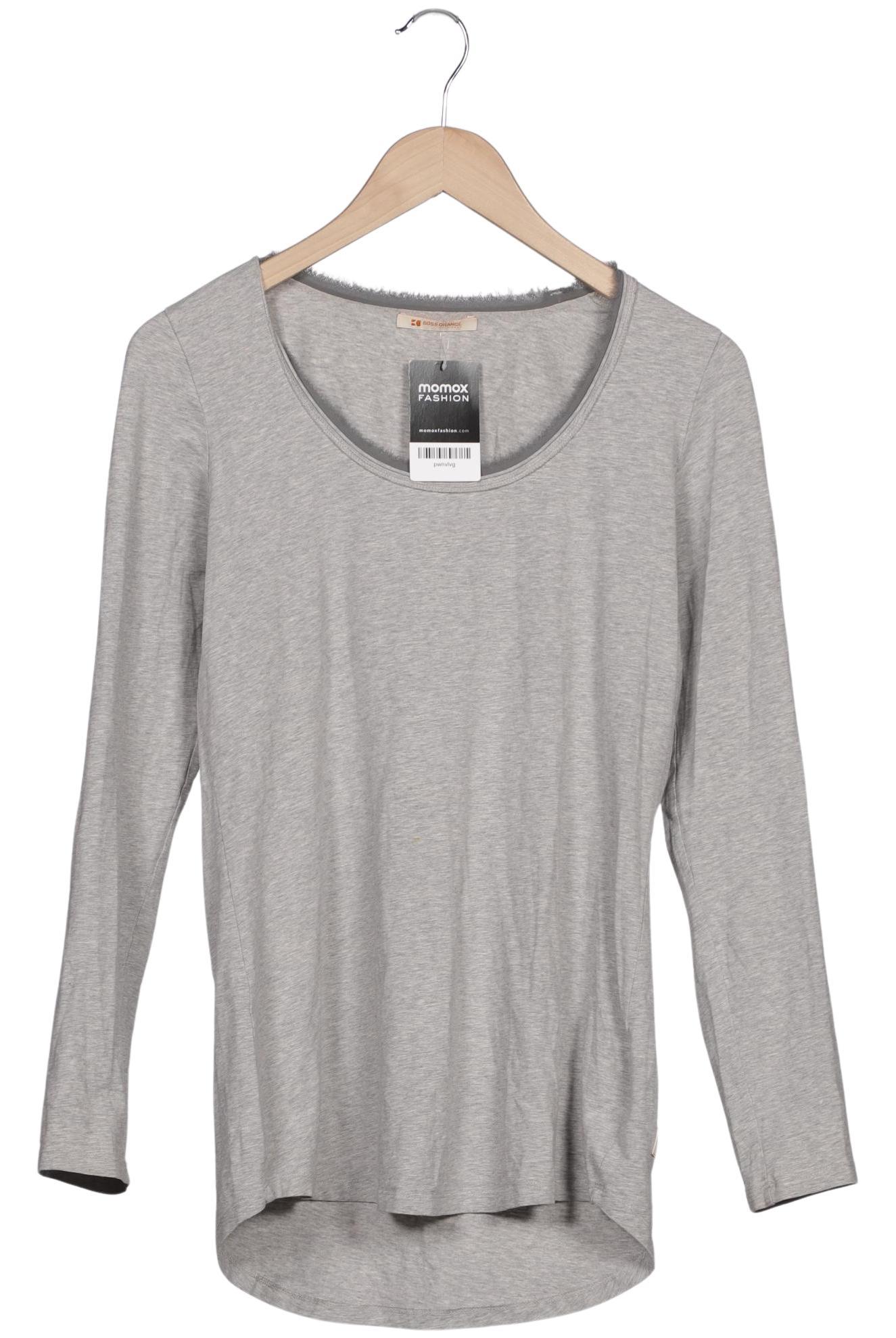 

Boss Orange Damen Langarmshirt, grau, Gr. 38