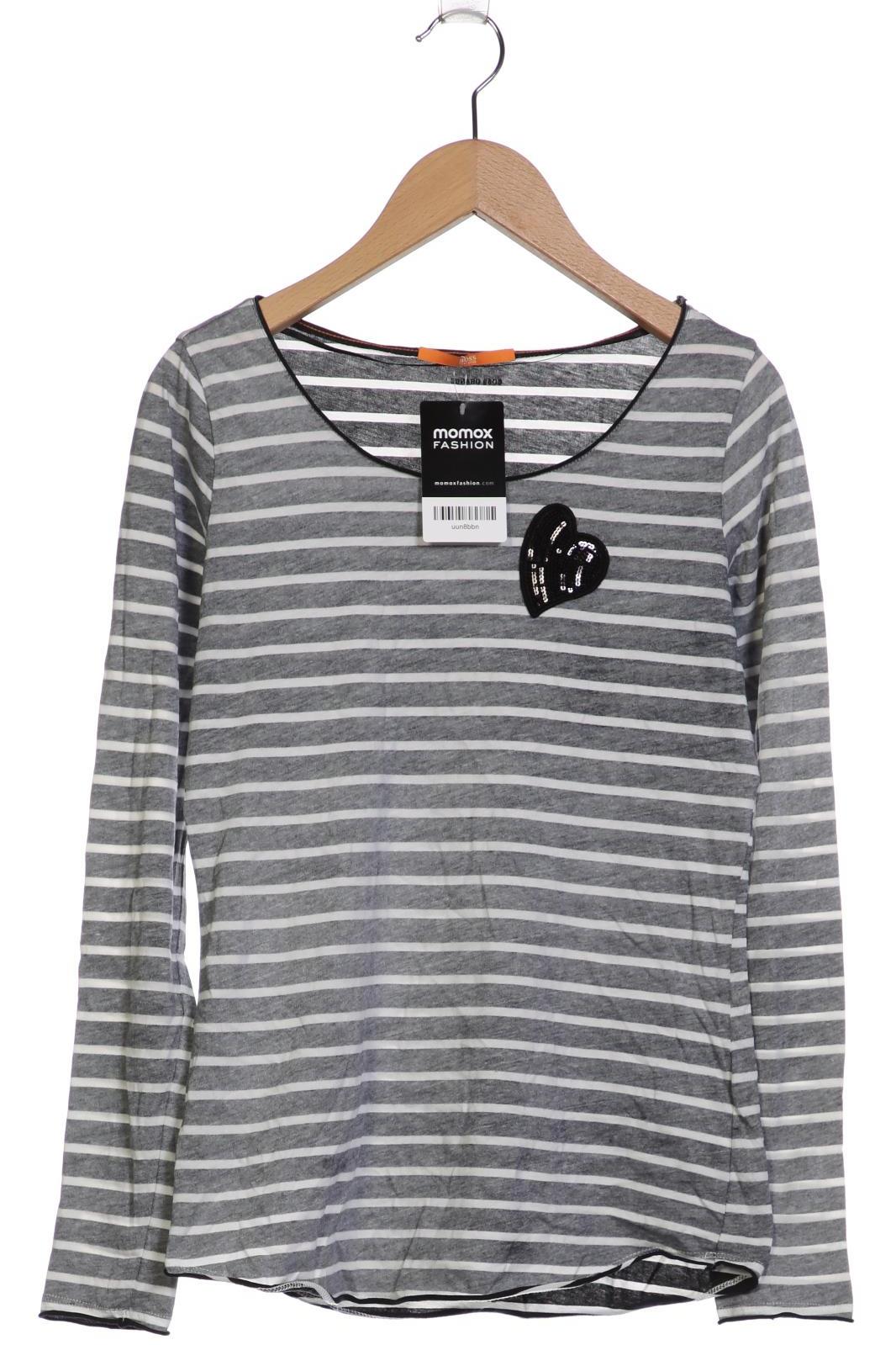

Boss Orange Damen Langarmshirt, grau, Gr. 34