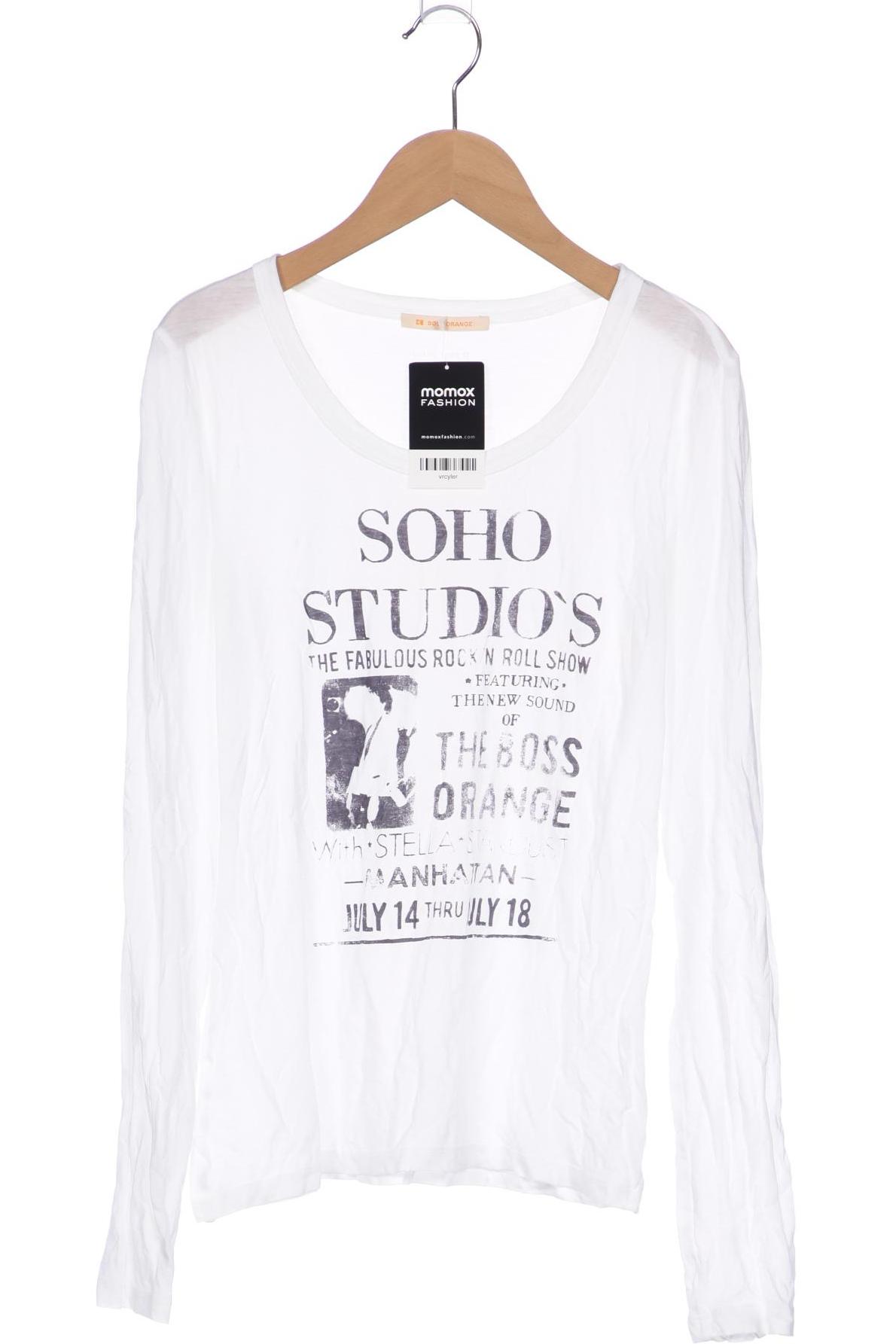 

Boss Orange Damen Langarmshirt, weiß, Gr. 34