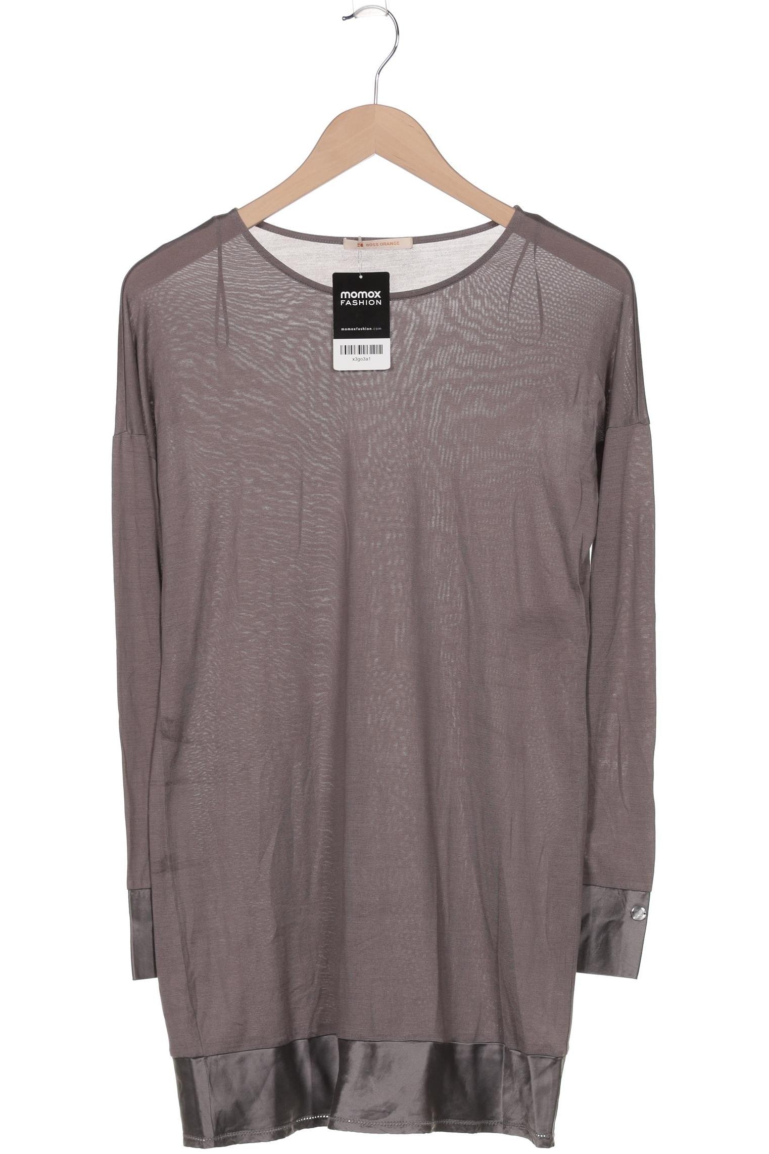 

Boss Orange Damen Langarmshirt, grau, Gr. 34