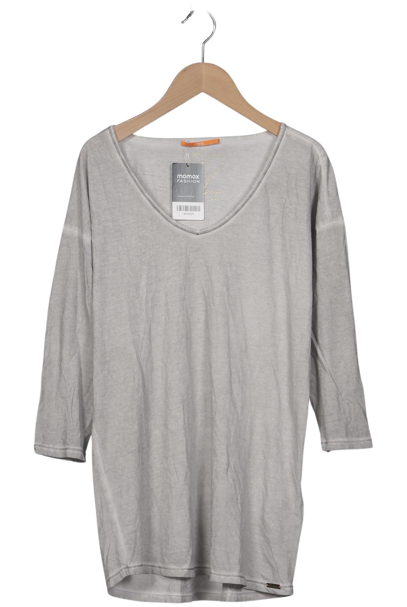 

Boss Orange Damen Langarmshirt, grau, Gr. 42