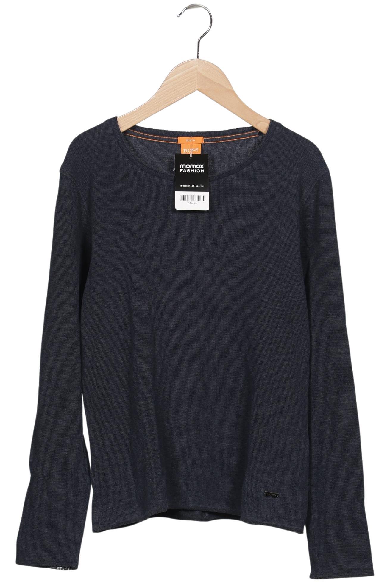

Boss Orange Herren Langarmshirt, marineblau, Gr. 46