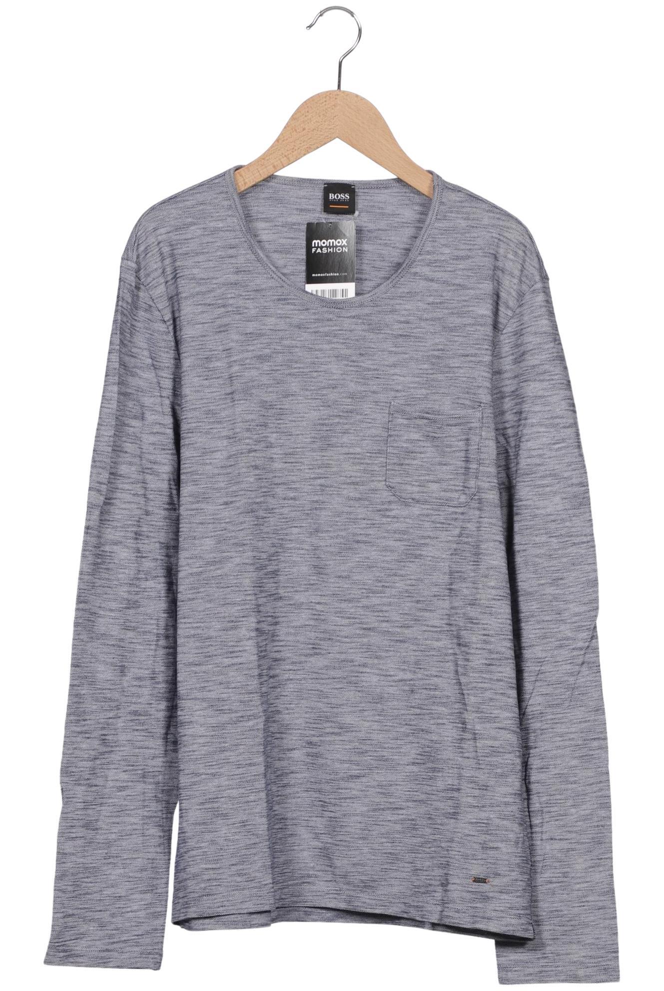 

Boss Orange Herren Langarmshirt, blau, Gr. 48