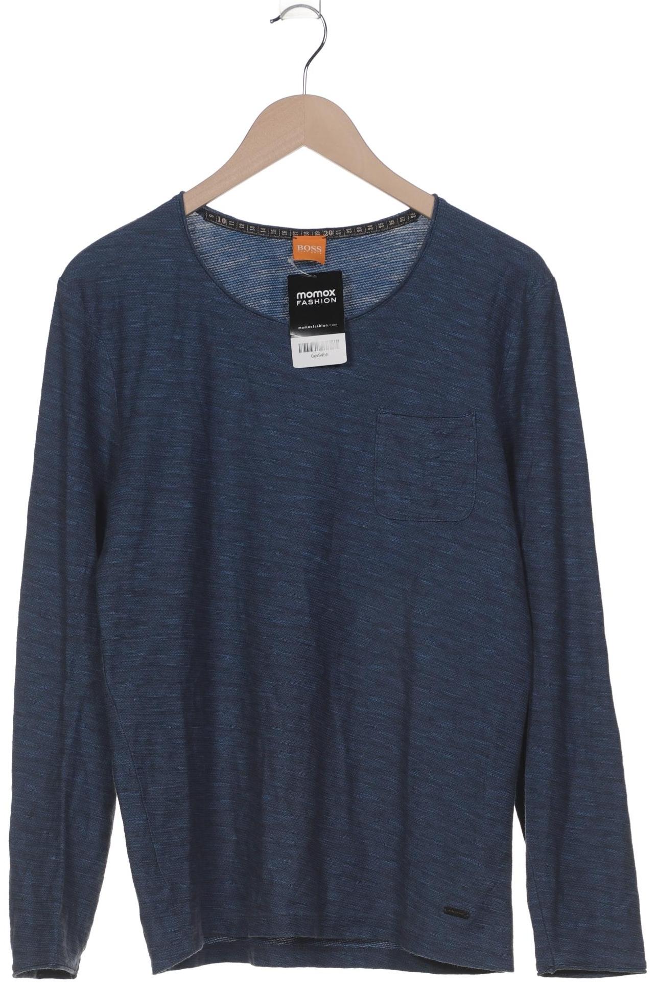 

Boss Orange Herren Langarmshirt, blau, Gr. 48