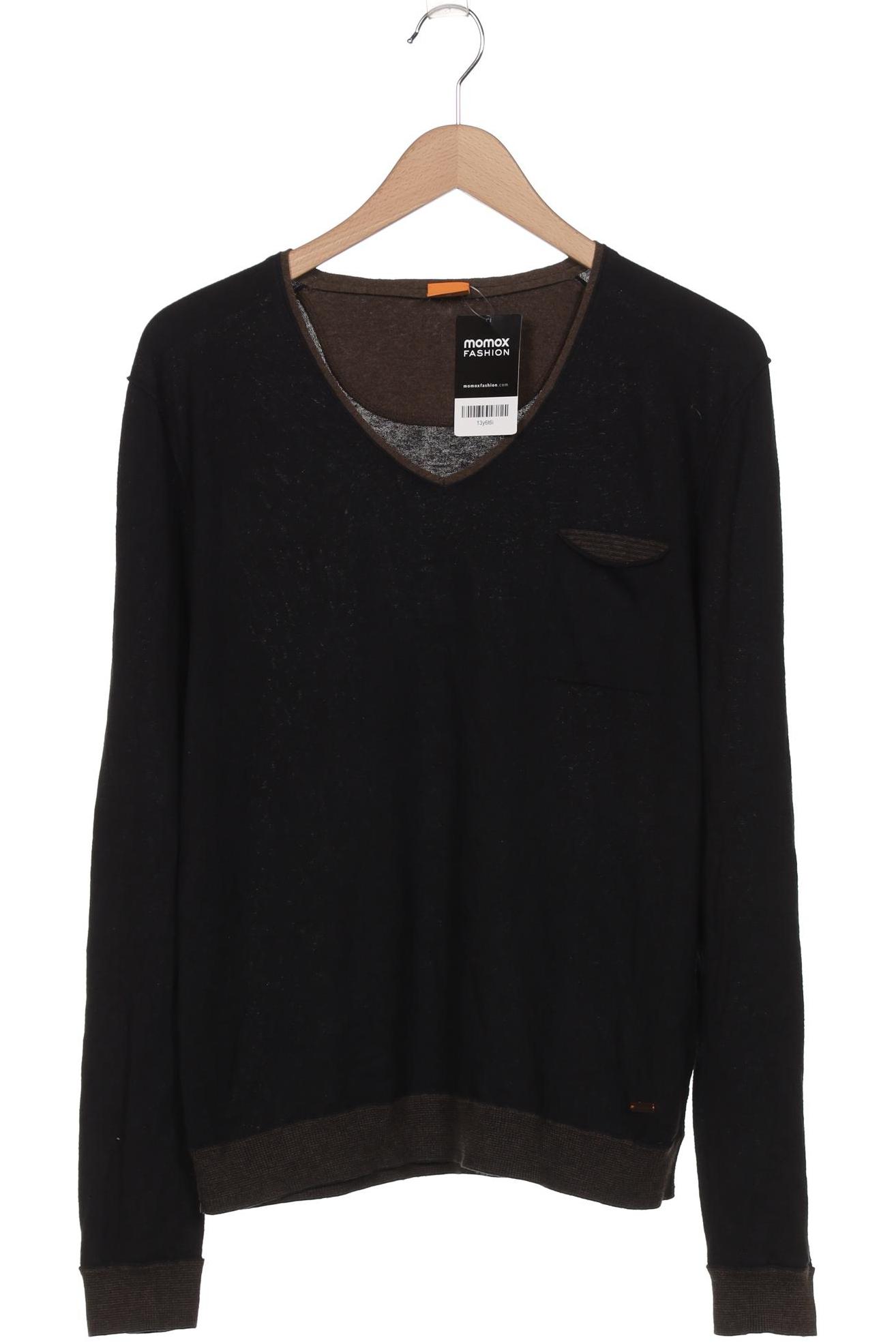 

Boss Orange Herren Langarmshirt, schwarz, Gr. 48