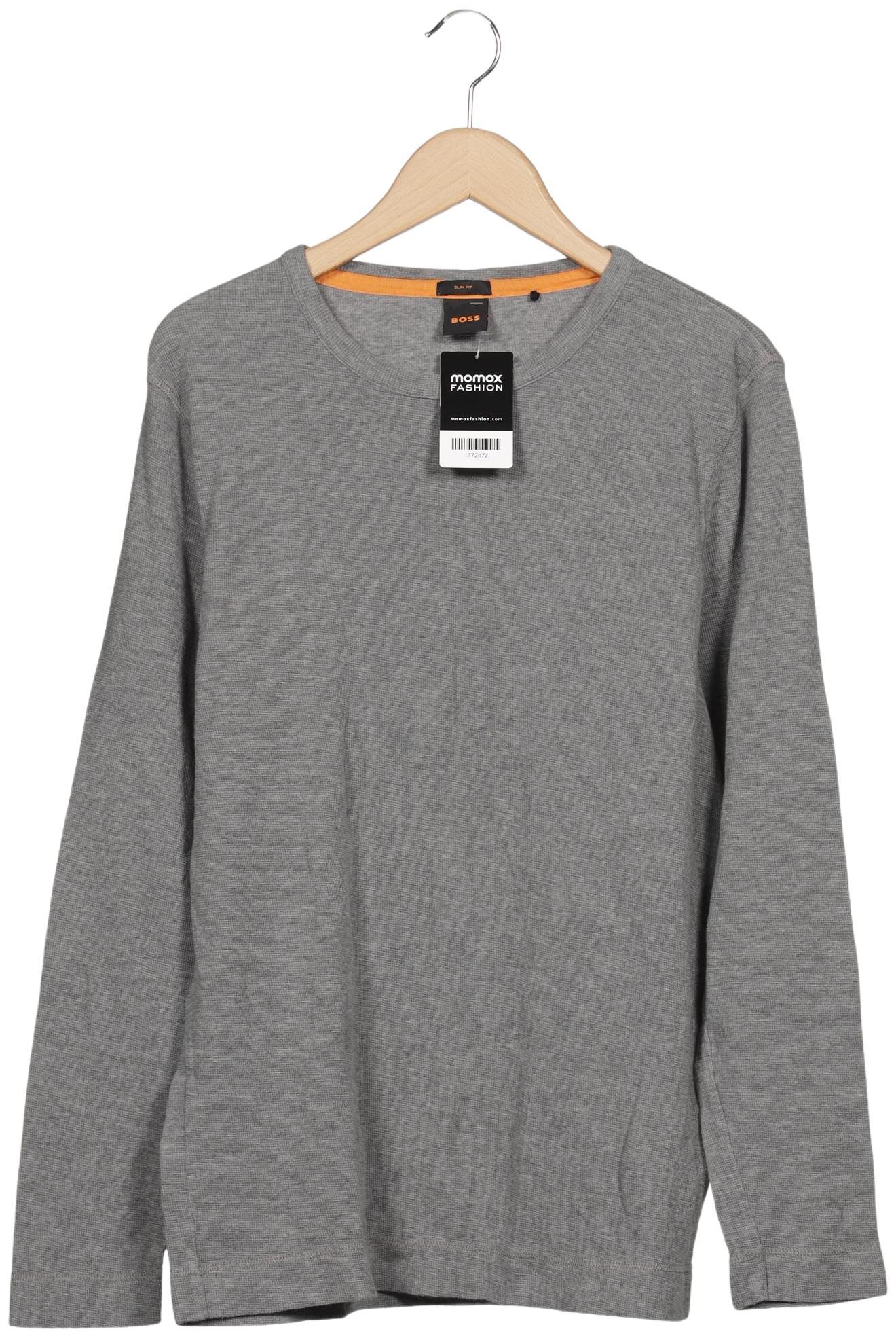 

Boss Orange Herren Langarmshirt, grau, Gr. 56