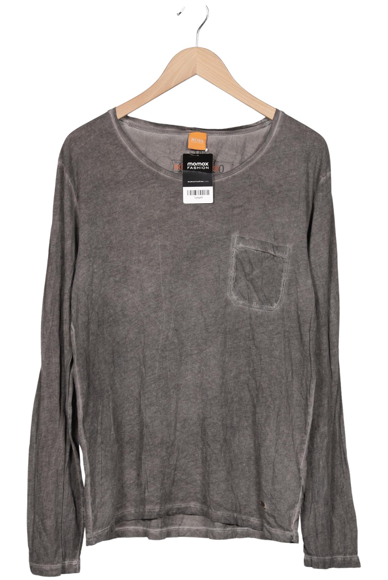 

Boss Orange Herren Langarmshirt, grau, Gr. 52