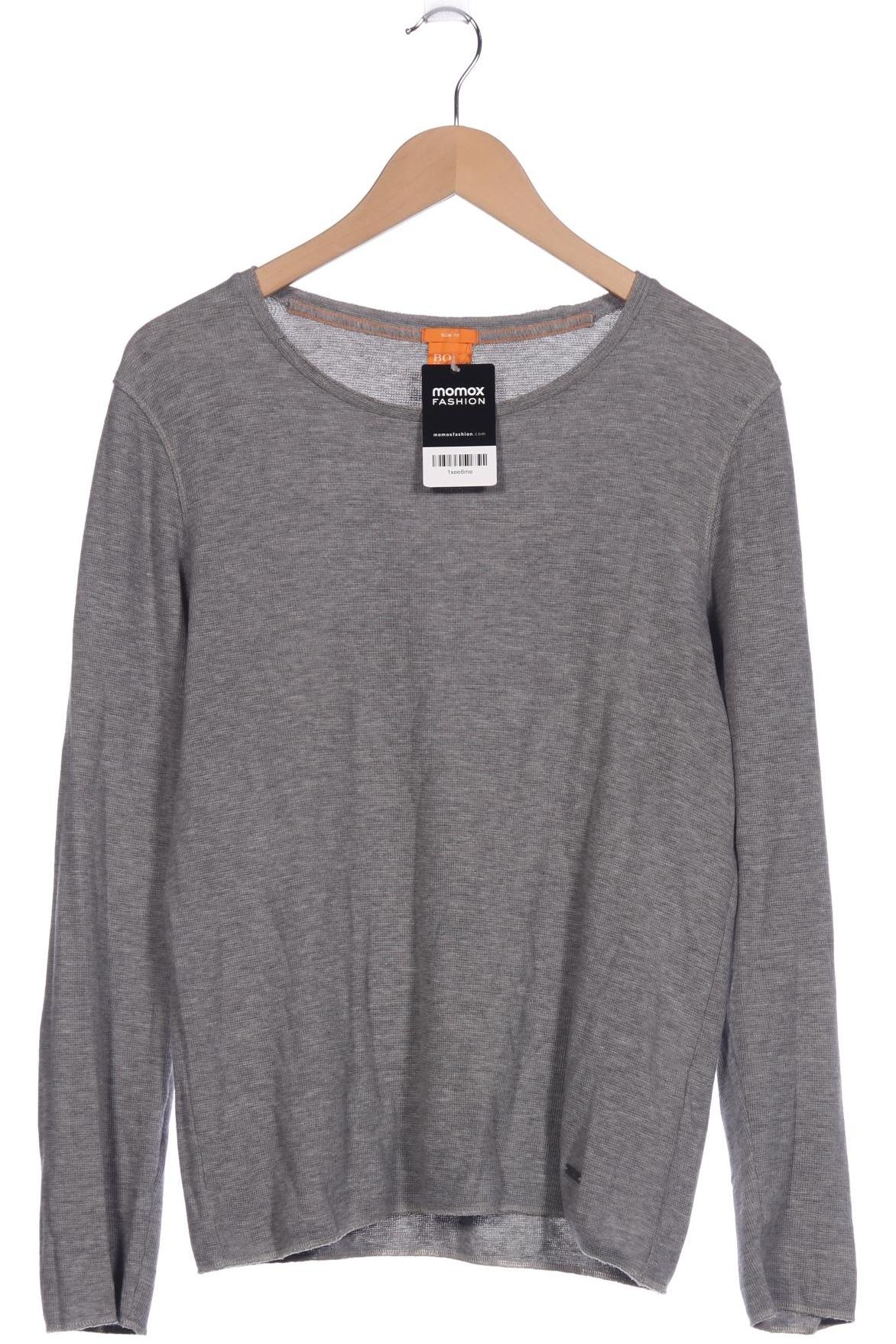 

Boss Orange Herren Langarmshirt, grau, Gr. 48