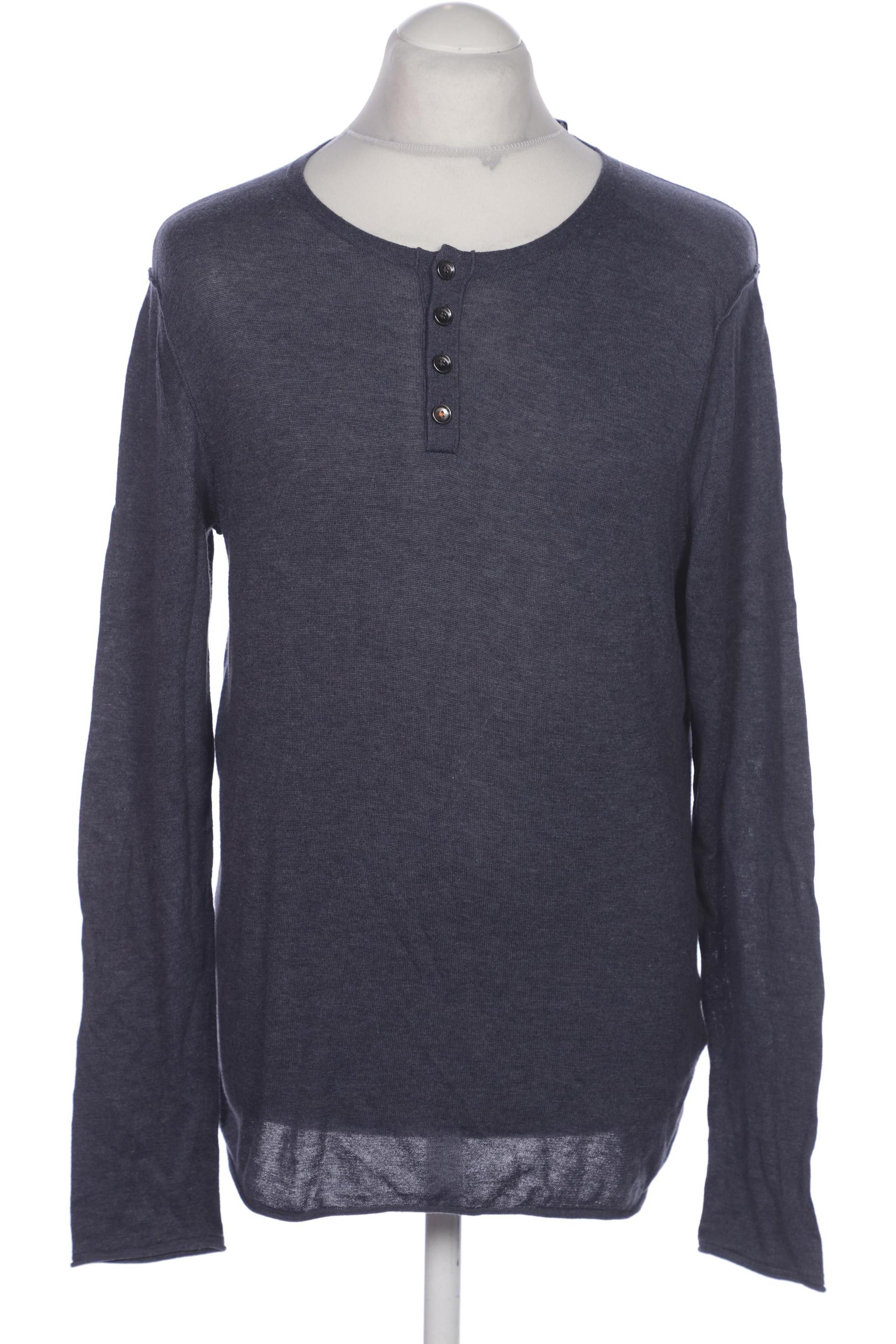 

Boss Orange Herren Langarmshirt, blau, Gr. 48