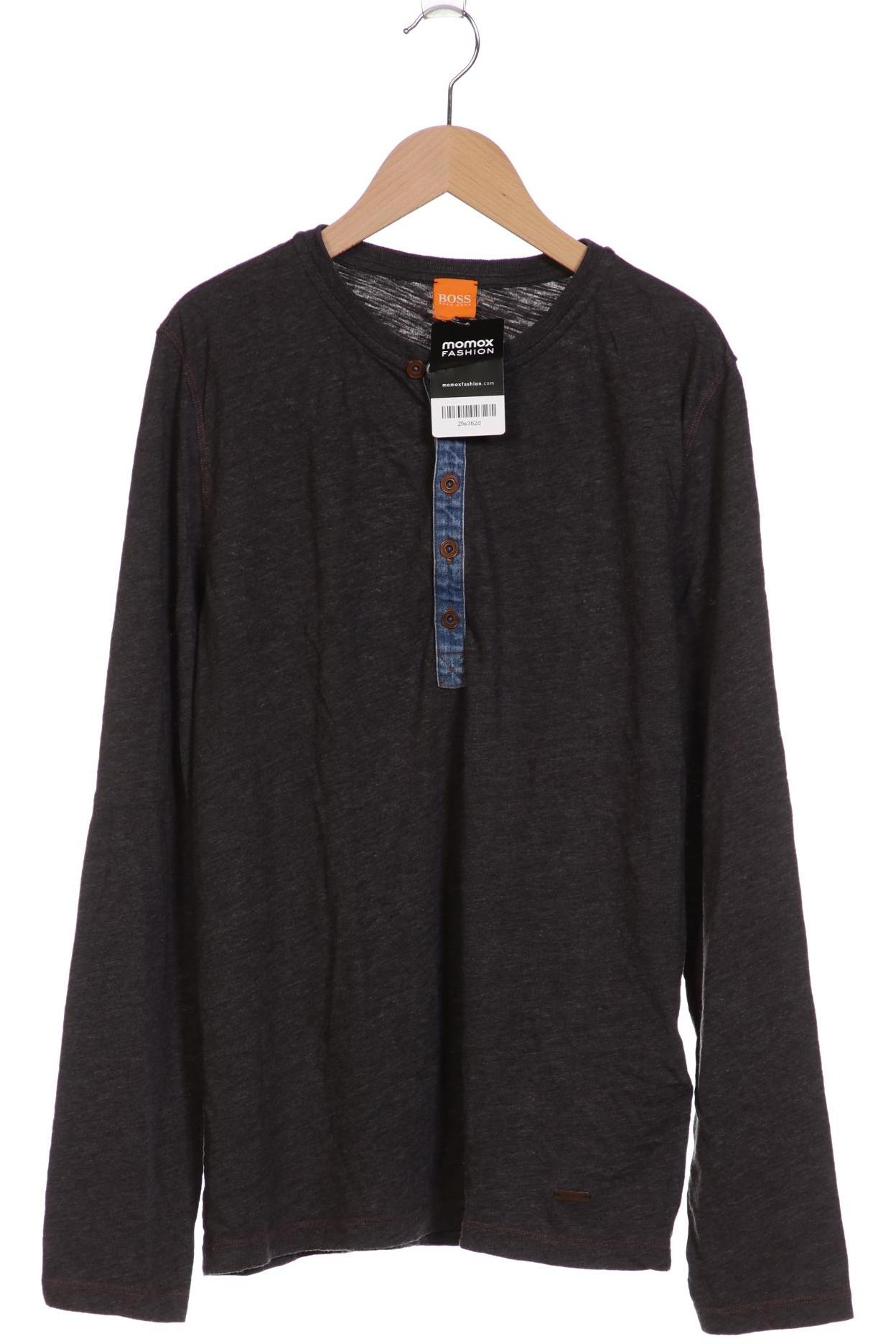 

Boss Orange Herren Langarmshirt, grau, Gr. 48