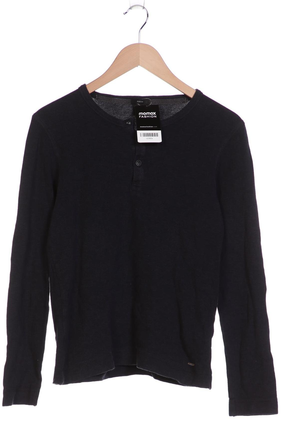 

Boss Orange Herren Langarmshirt, marineblau, Gr. 46