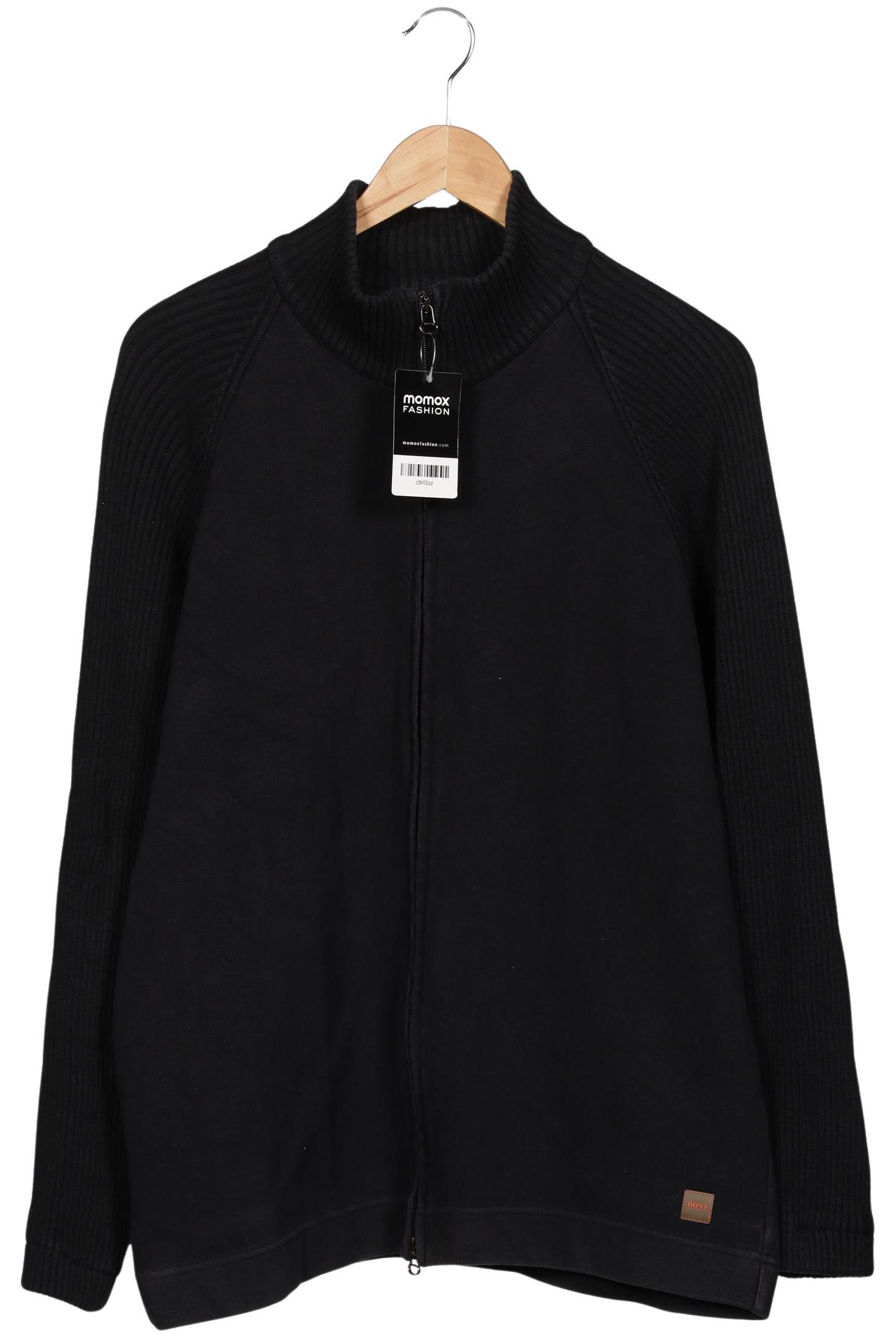 

Boss Orange Herren Strickjacke, schwarz, Gr. 54