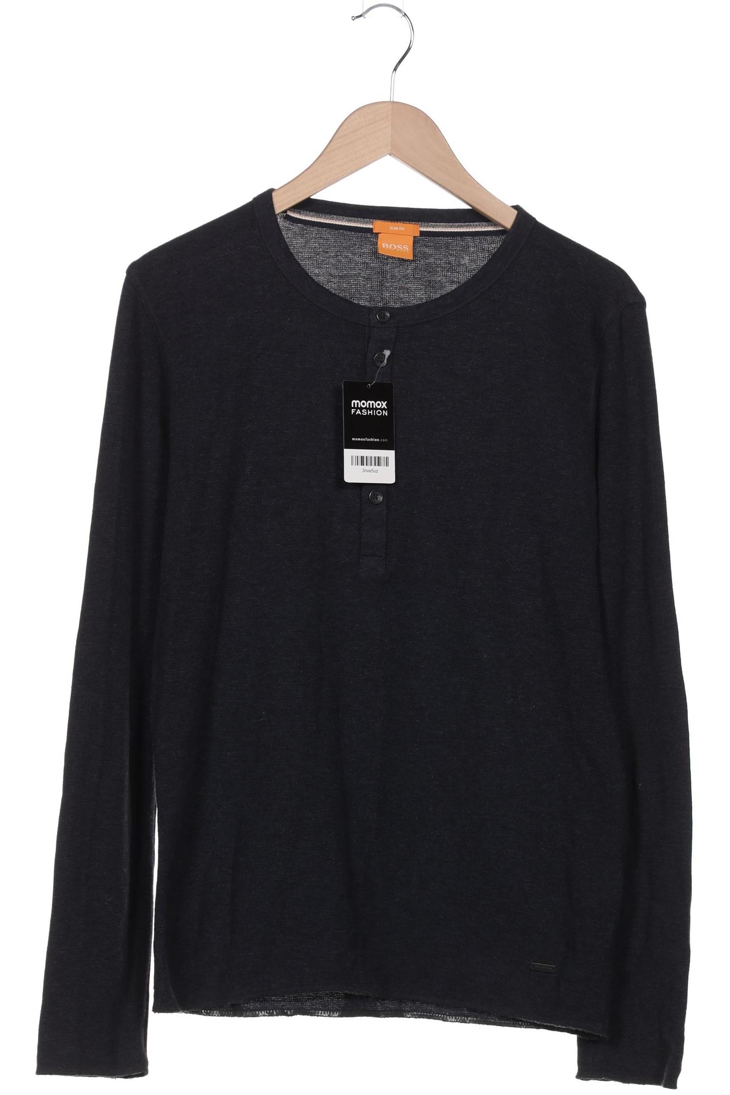 

Boss Orange Herren Langarmshirt, marineblau, Gr. 48