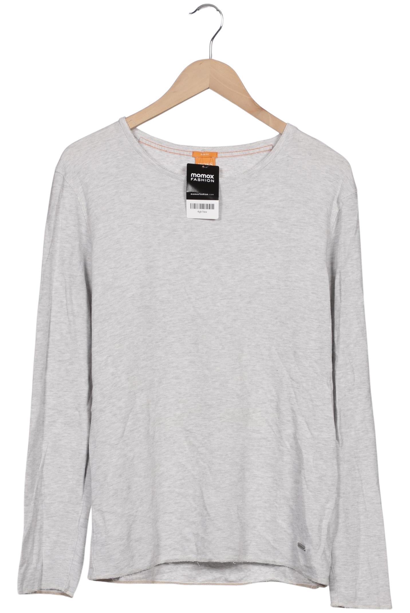 

Boss Orange Herren Langarmshirt, grau, Gr. 52