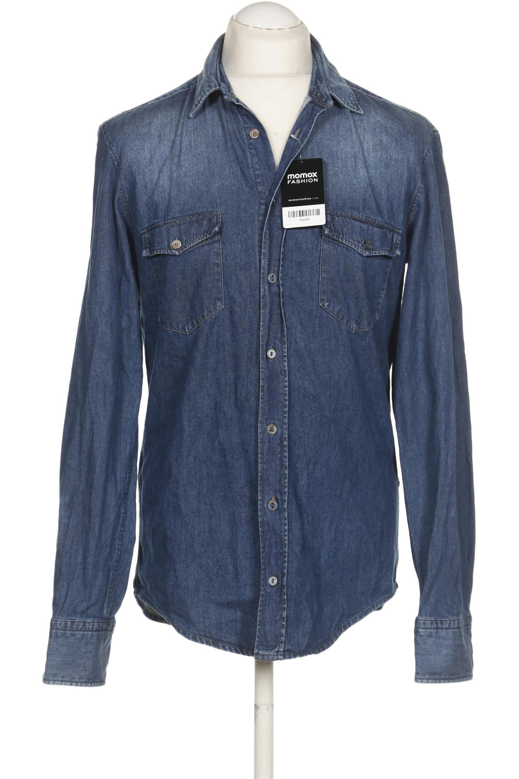 

Boss Orange Herren Hemd, blau, Gr. 48