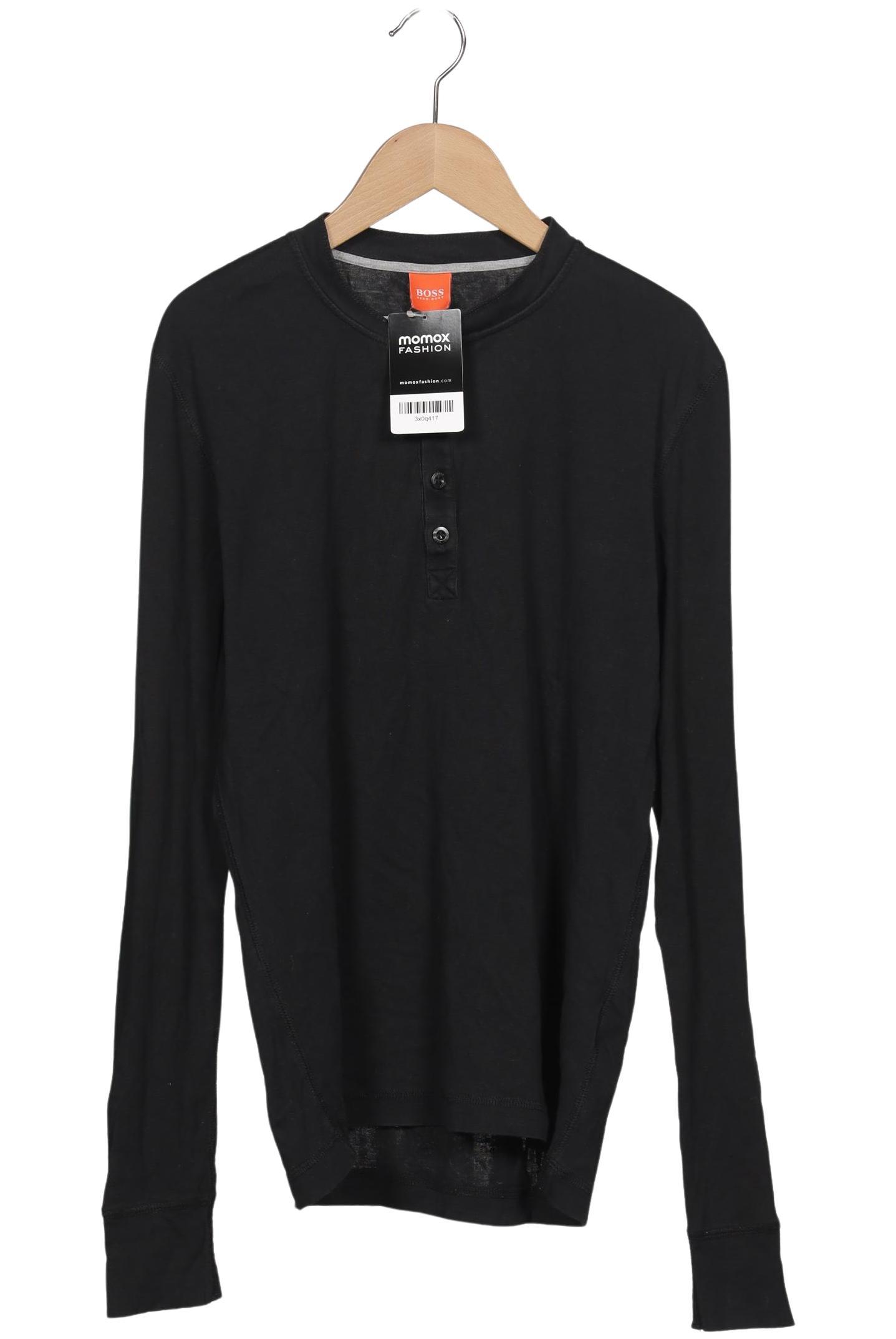 

Boss Orange Herren Langarmshirt, schwarz, Gr. 46